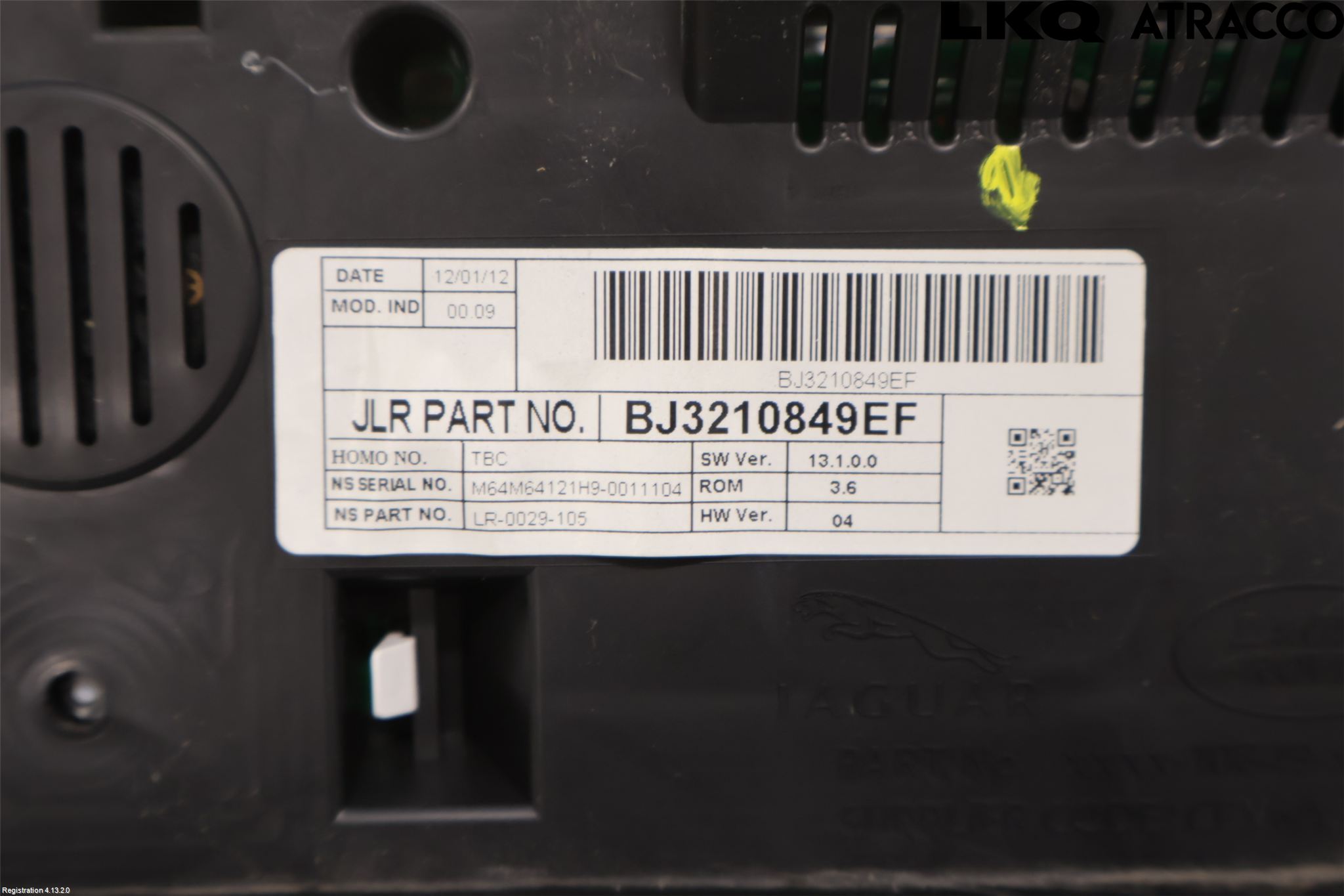 Landrover LAND ROVER RANGE ROVER EVOQUE (L538) 11-18 Instr Kombinert