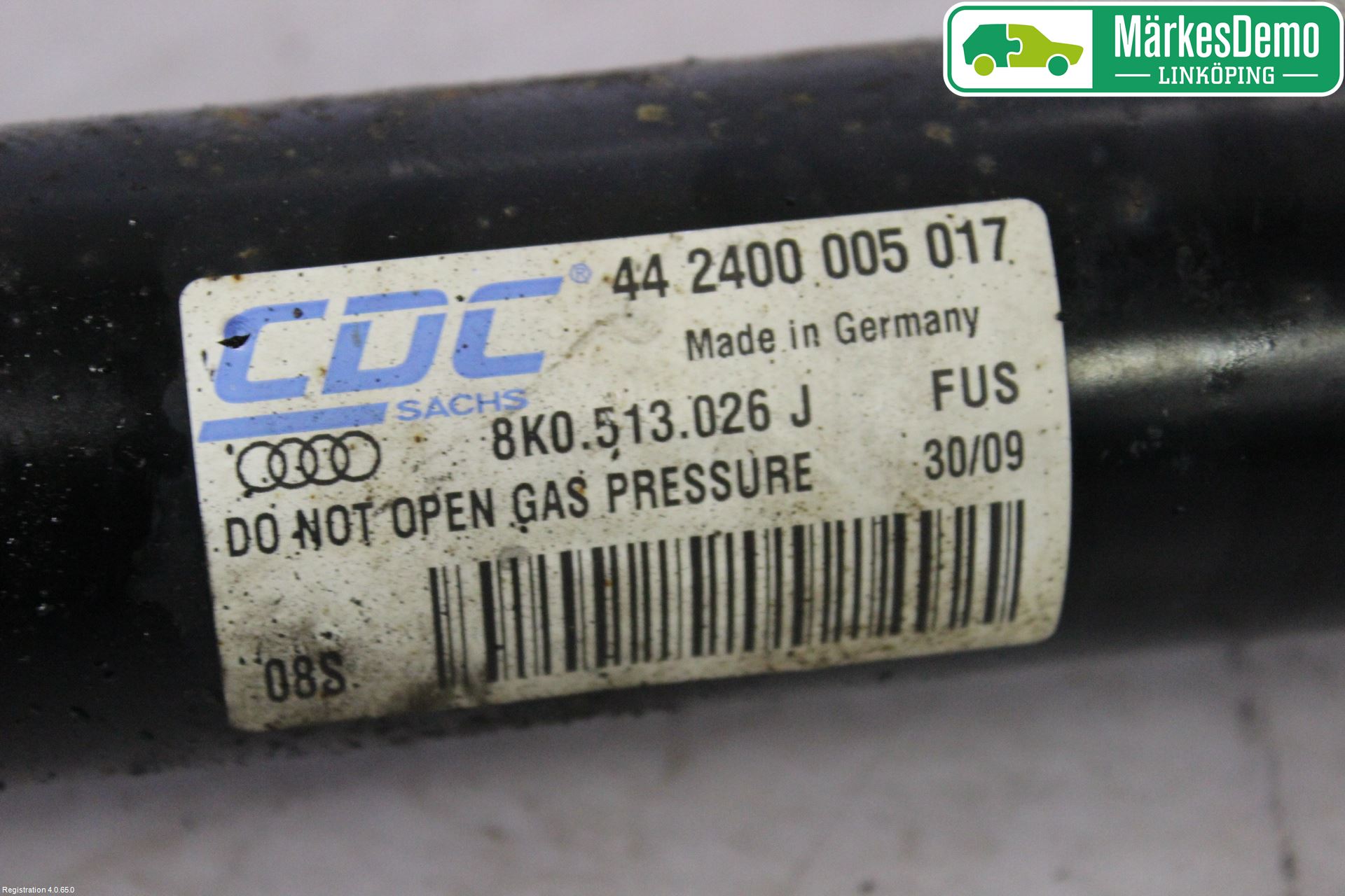Audi A5 07-16 Støtdemper Bak