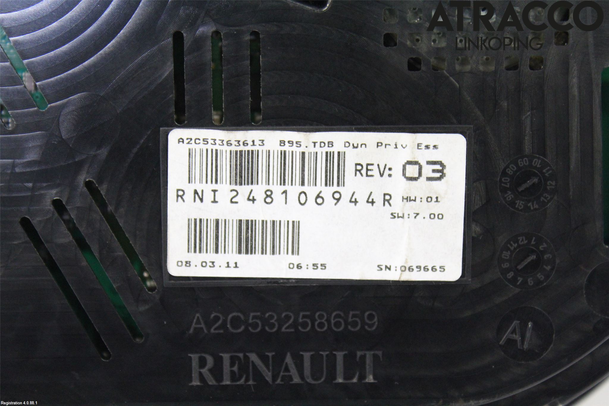 Renault MEGANE III 09-15 Instr Kombinert