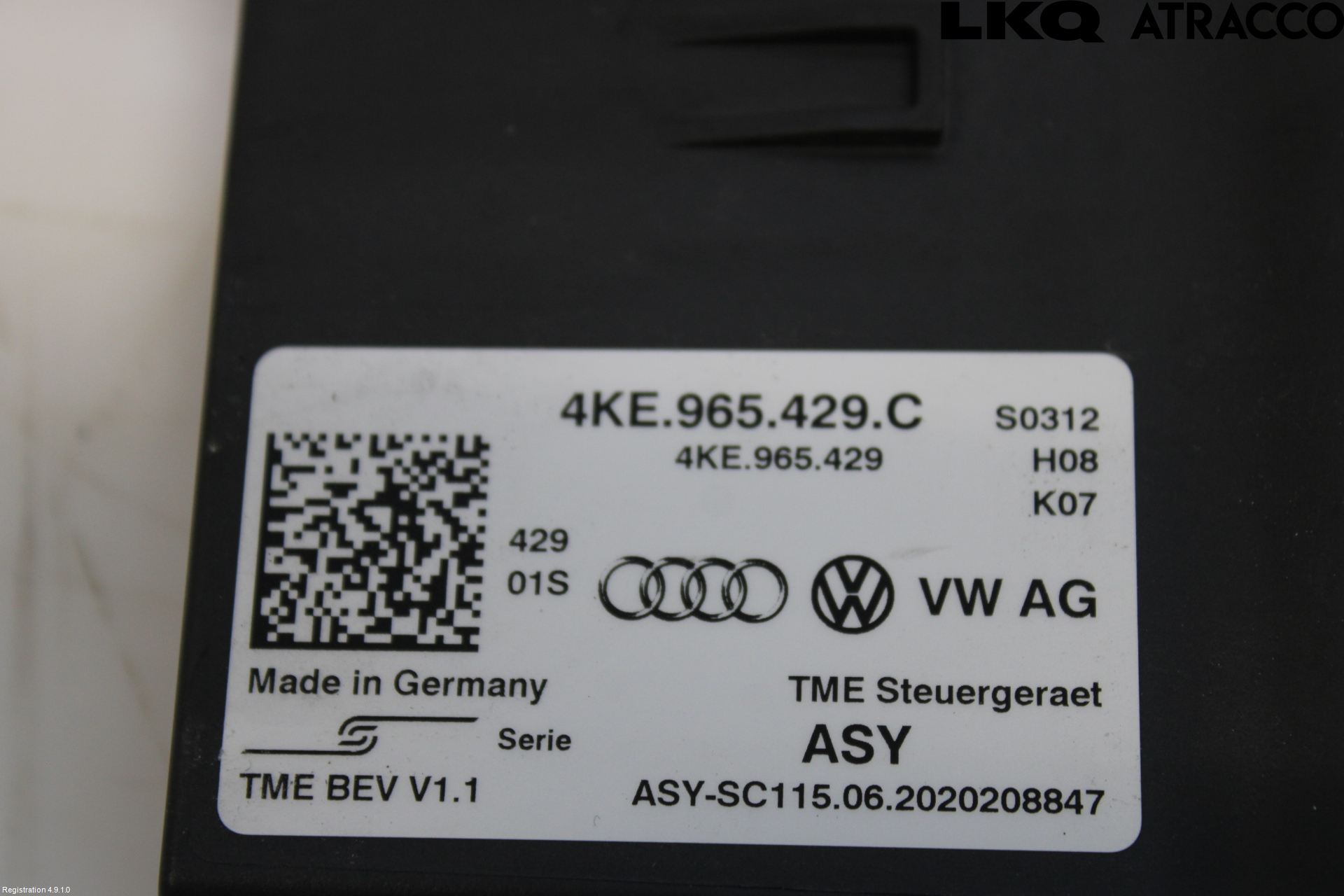 Audi E-TRON, S GE 19- Styreenhet Øvrig