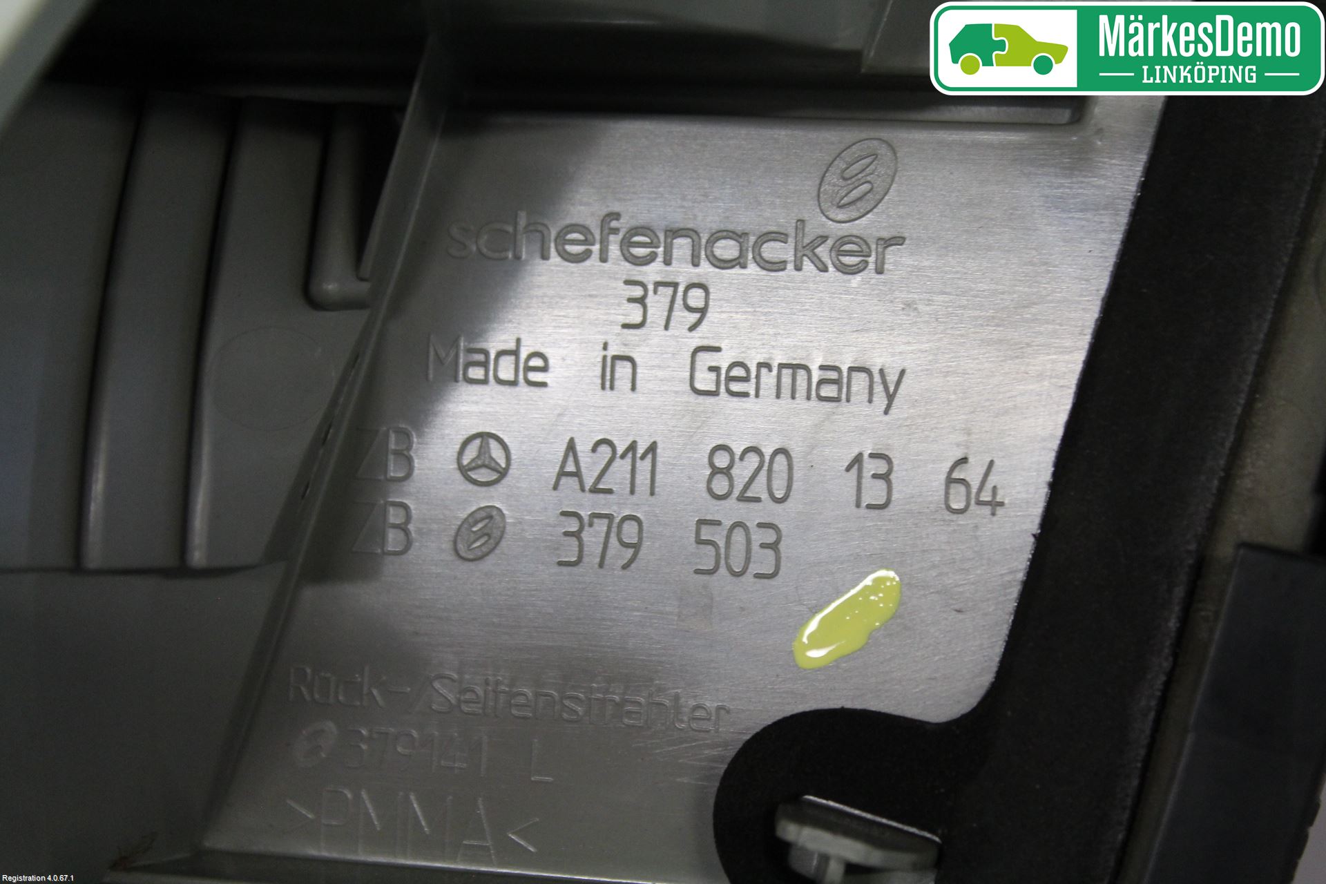 Mercedes-Benz MB E-KLASS (W211) 02-09 Baklykt Venstre  På Luke(Indre