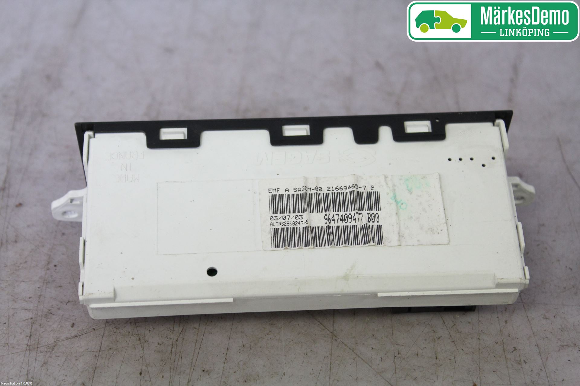 Citroen C3 PLURIEL Kjørecomputer