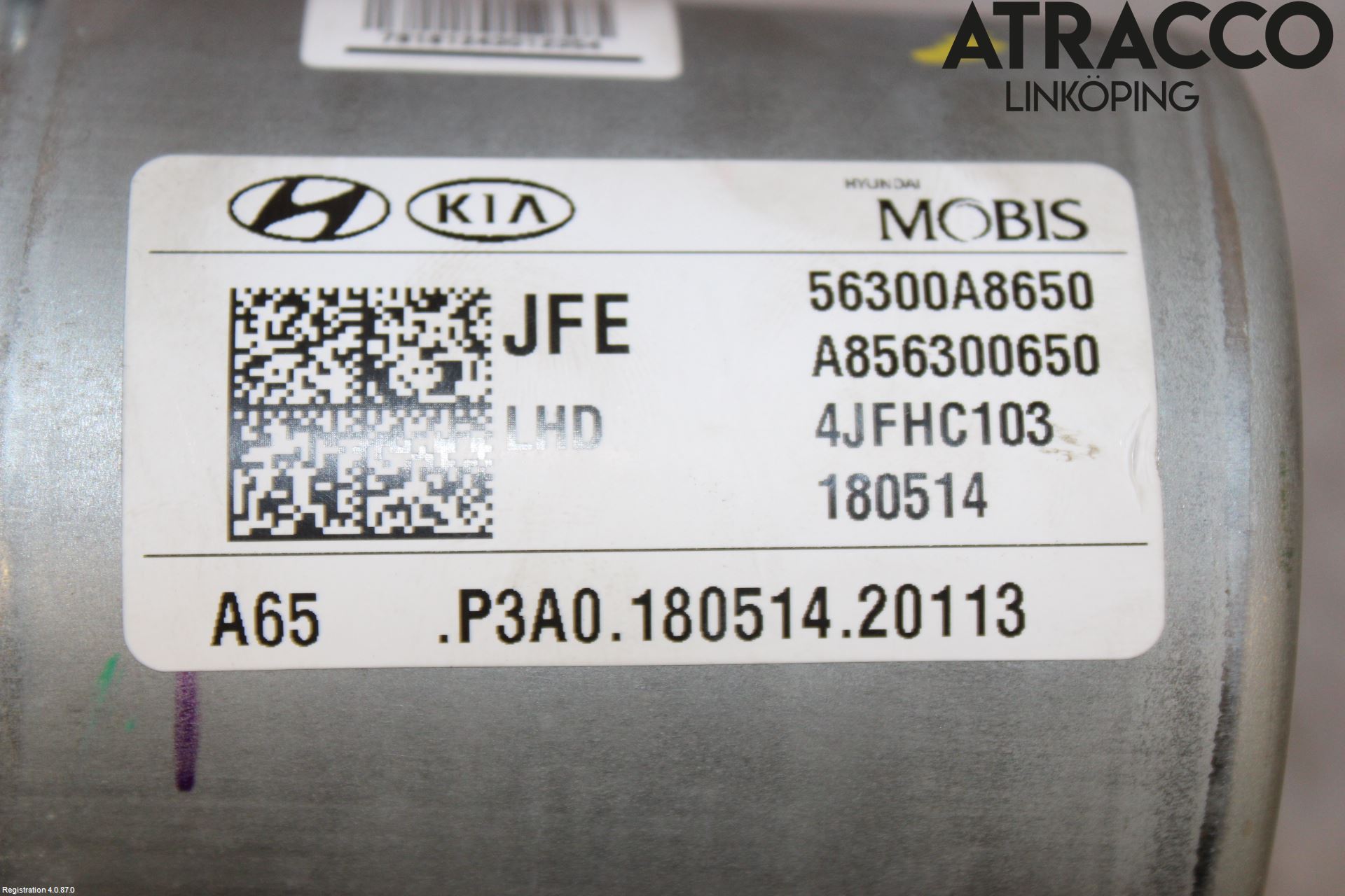 Kia OPTIMA 16-20 Rattakselaggregat Innebygd Servo