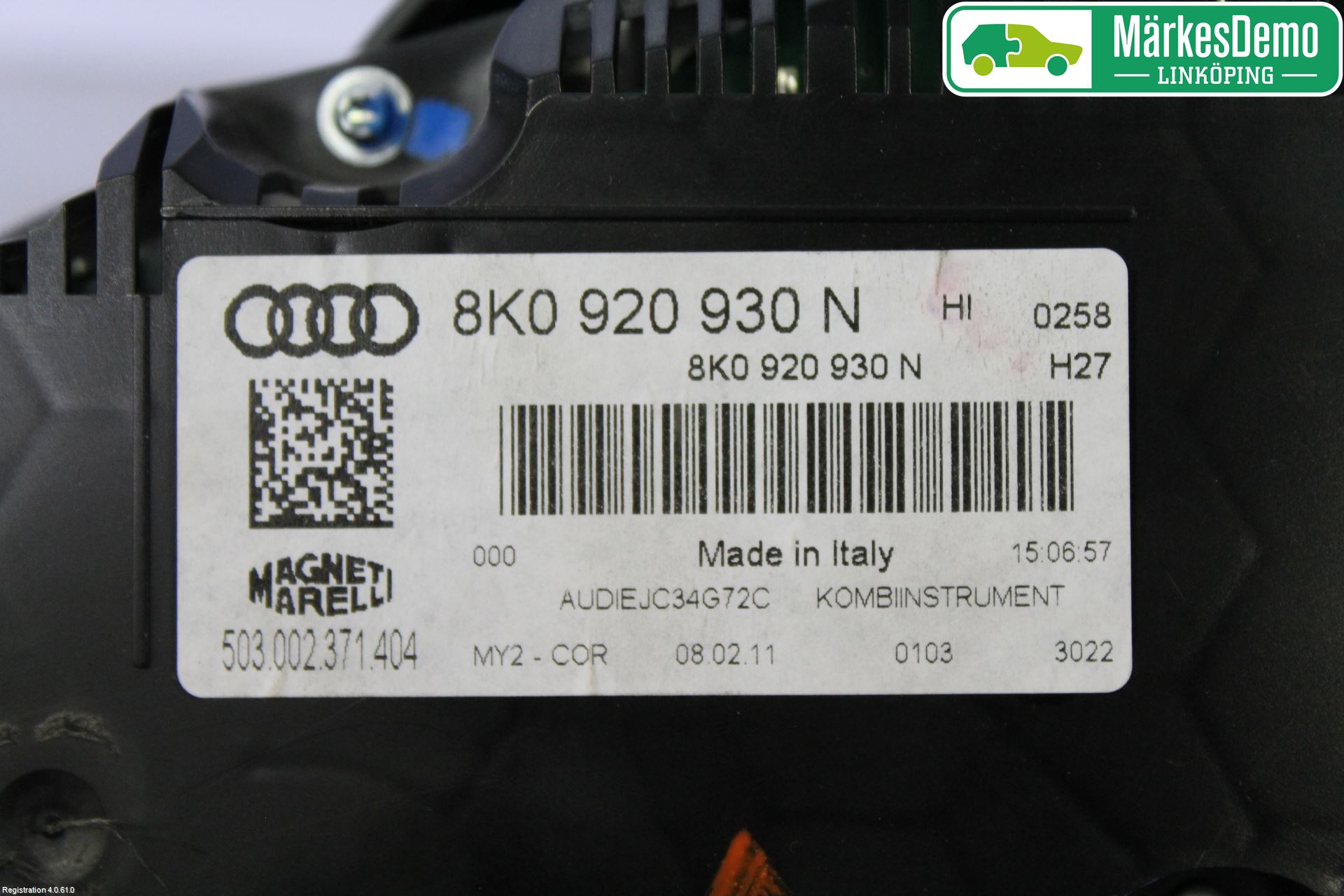 Audi A4/S4 08-11 Instr Kombinert