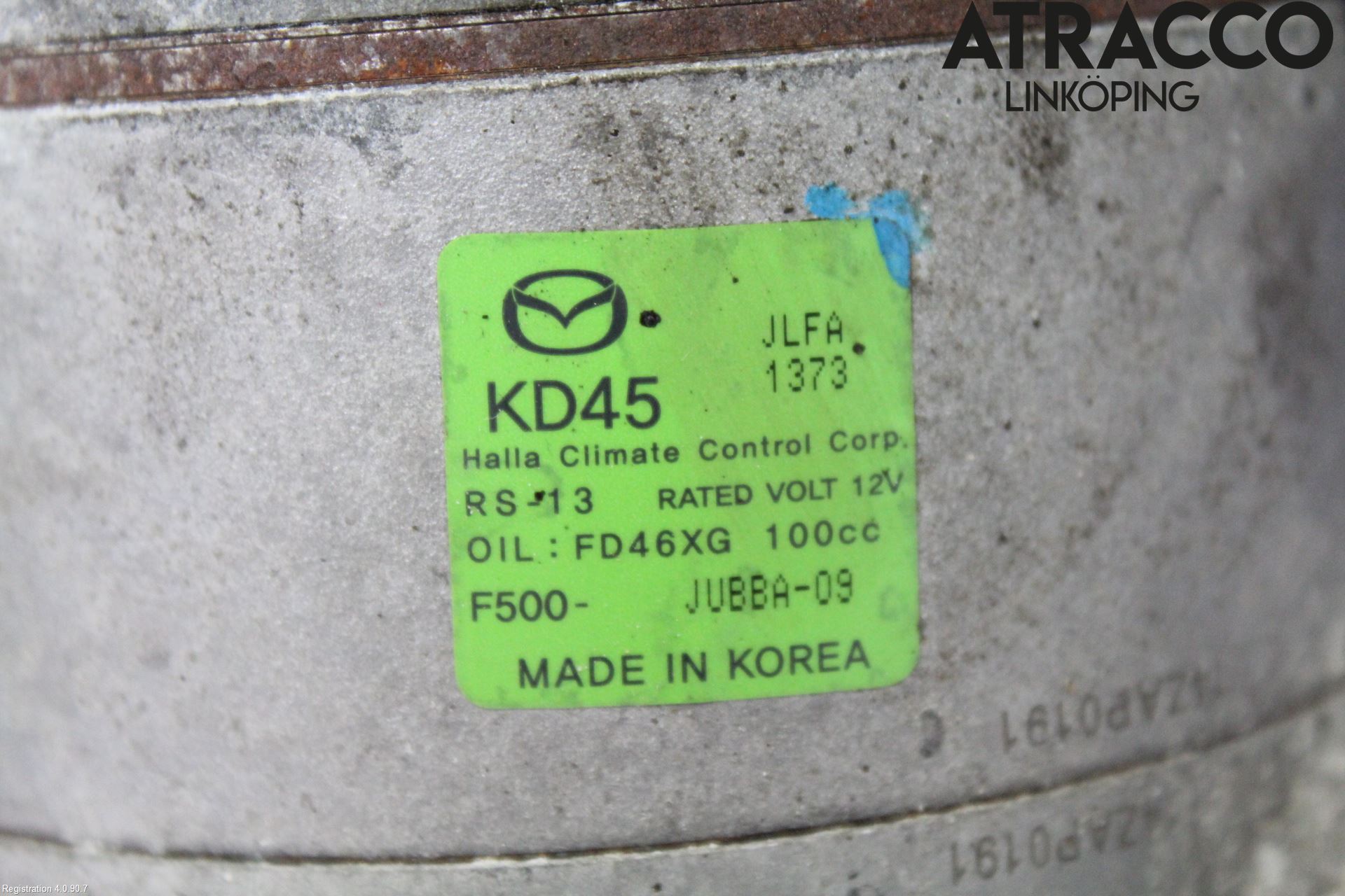 Mazda 3 III 14-19 Varme Ac Kompressor