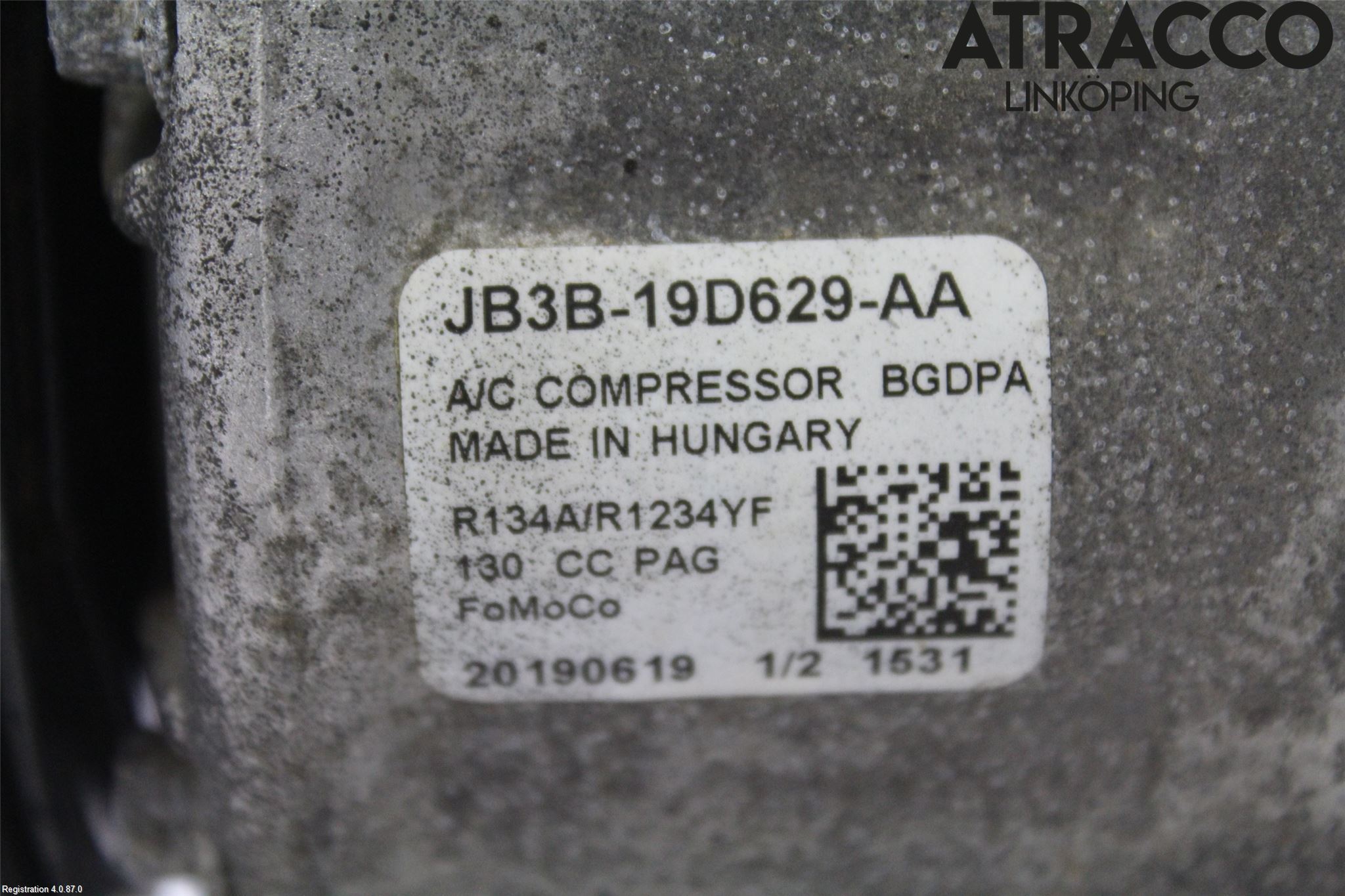 Ford RANGER EU 12-23 Varme Ac Kompressor