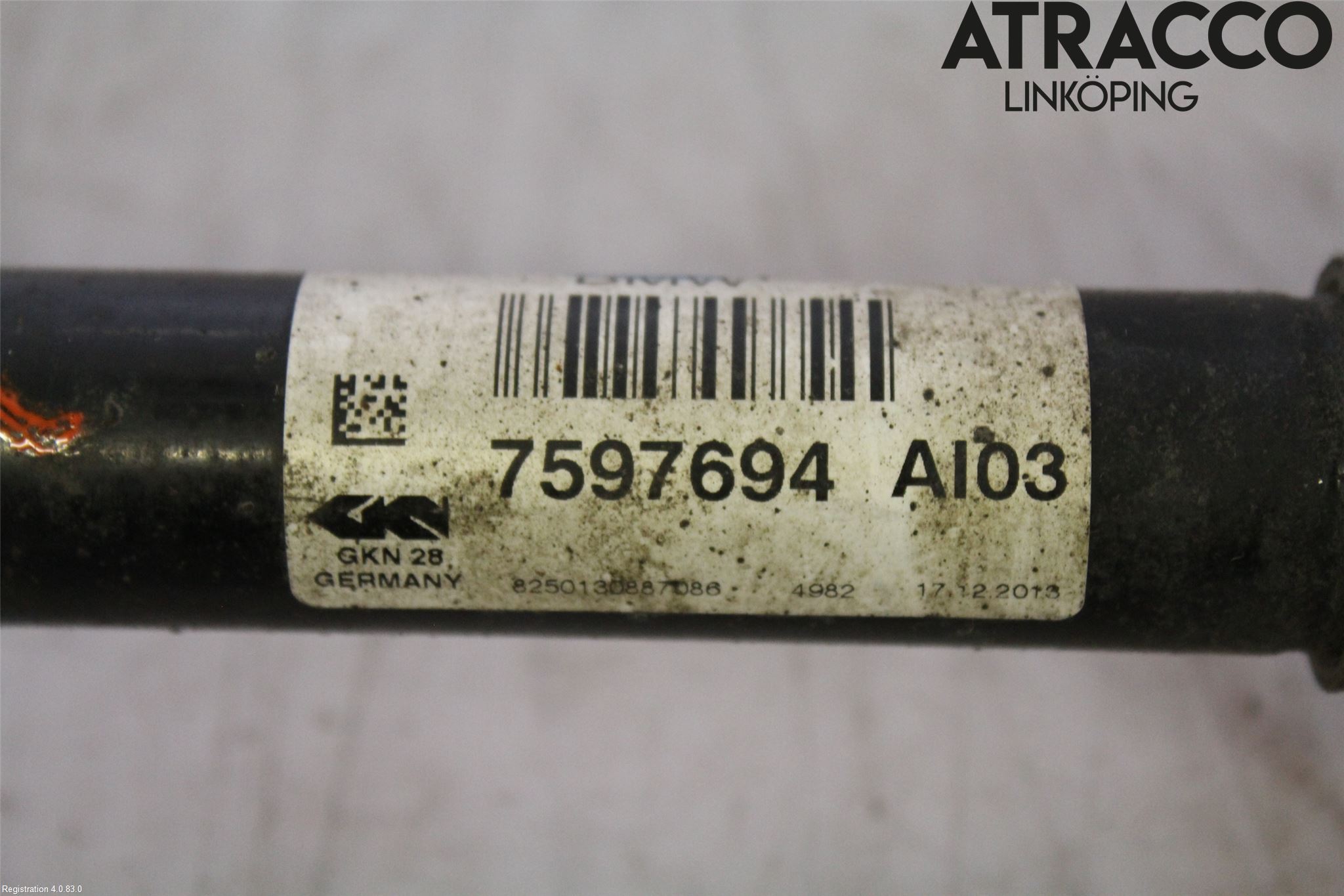 BMW 3 F30/F31/F80 12-19 Drivaksel Foran Kompl Høyre
