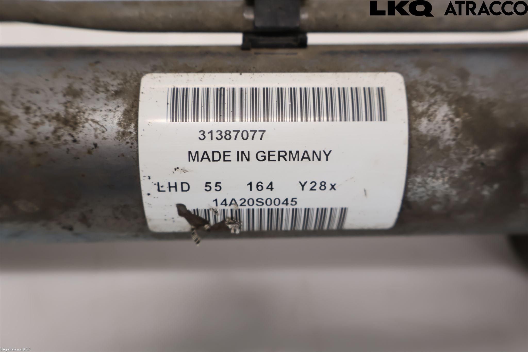 Volvo V70 14-16 Servo Snekke - Tannstang