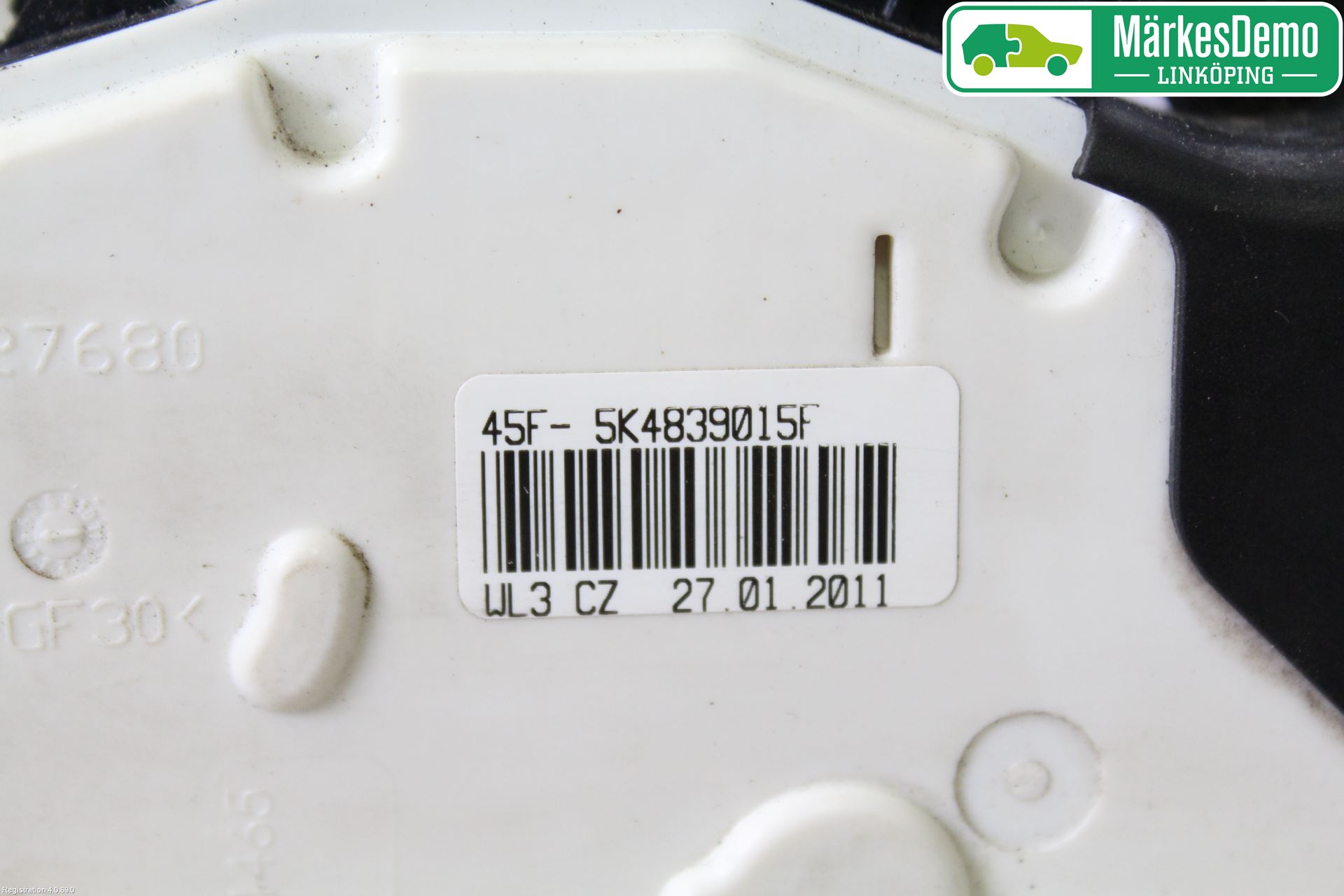 Volkswagen VW POLO 10-17 Dørlås - Låsekasse