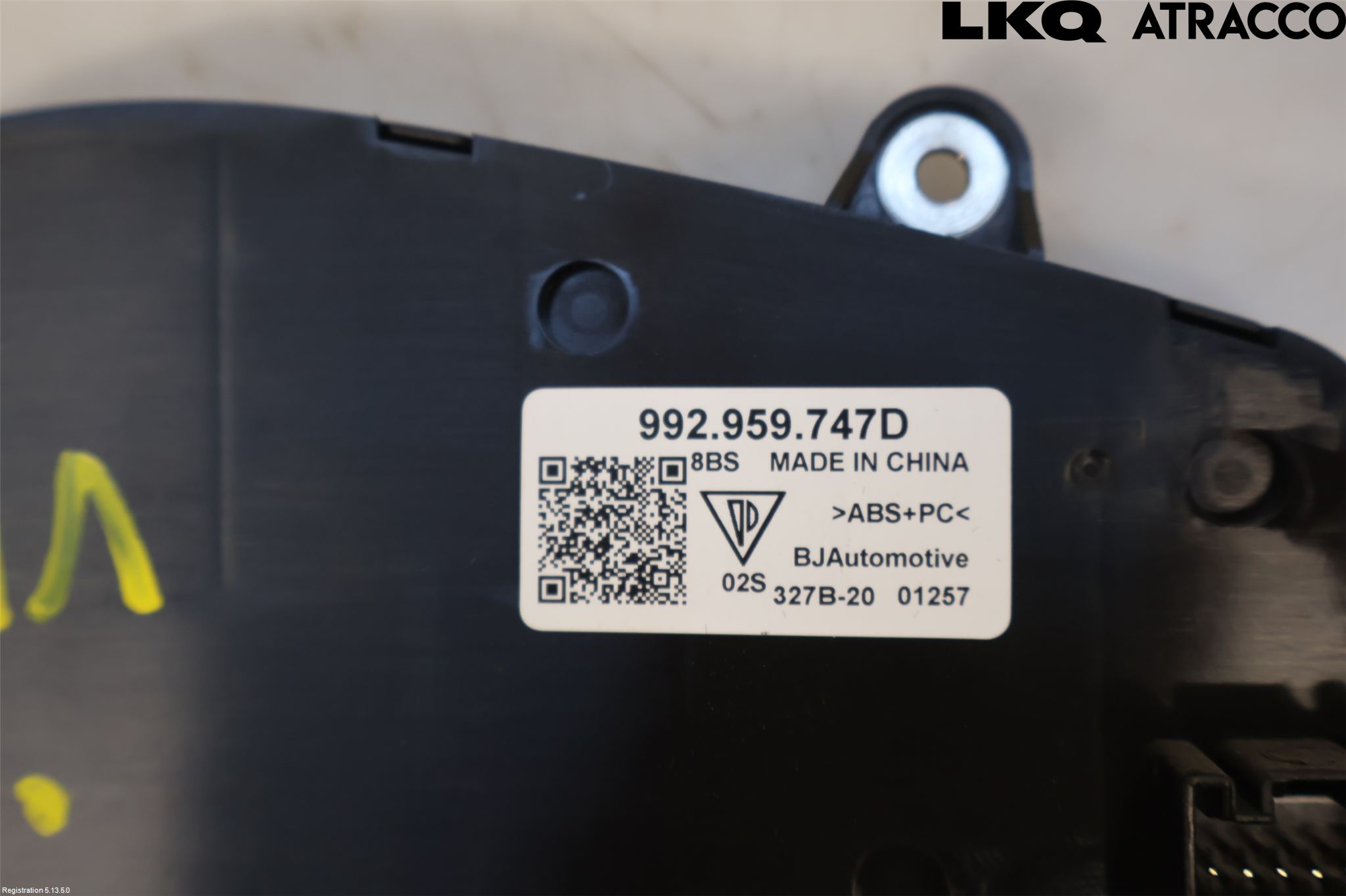 Porsche TAYCAN 20- Bryter Sete Regulering