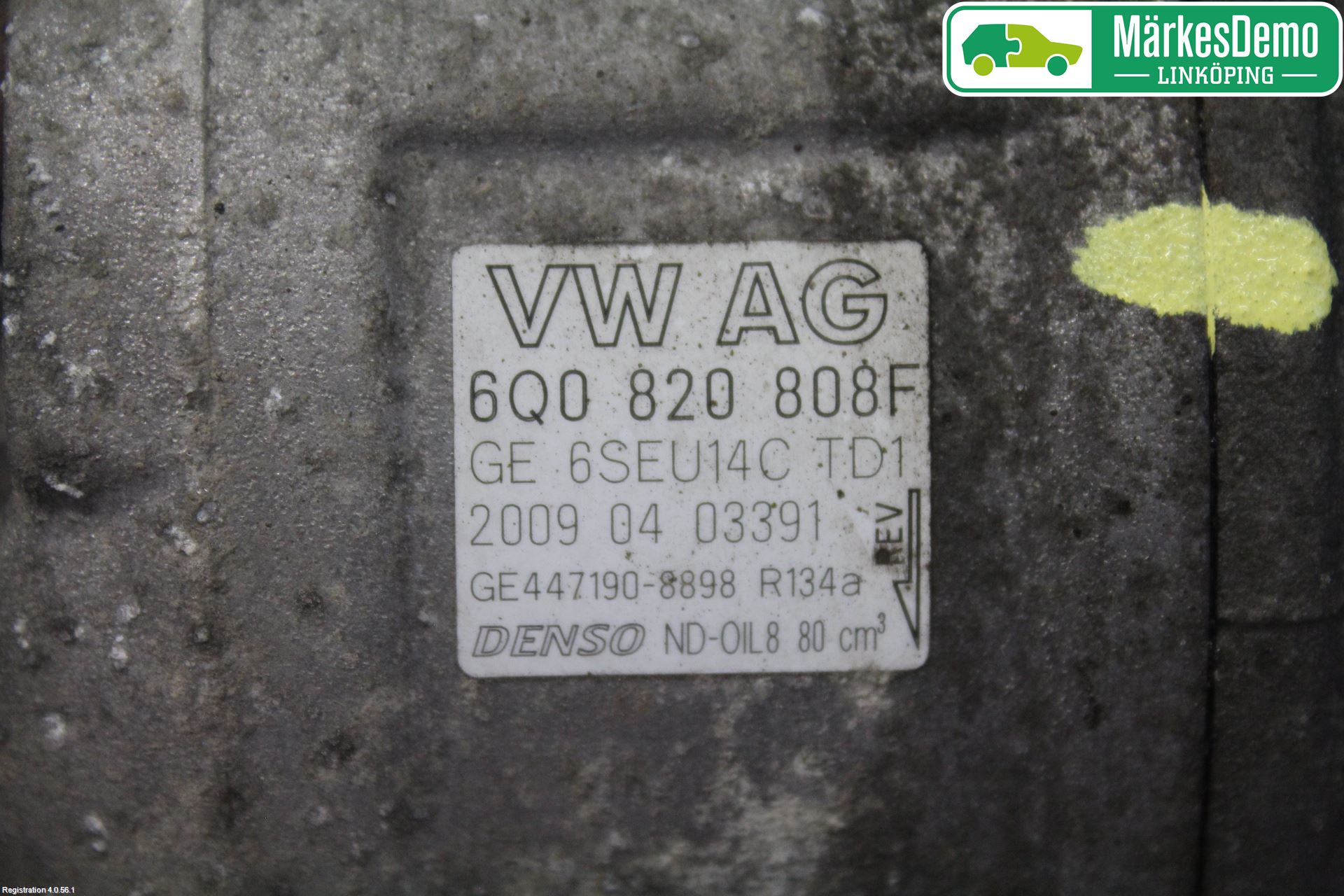 Skoda FABIA 07-14 Varme Ac Kompressor