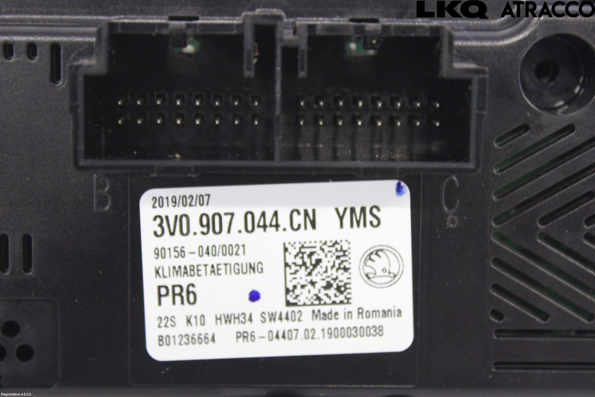 Skoda SUPERB 16-24 Varme Ac Betjening-Display