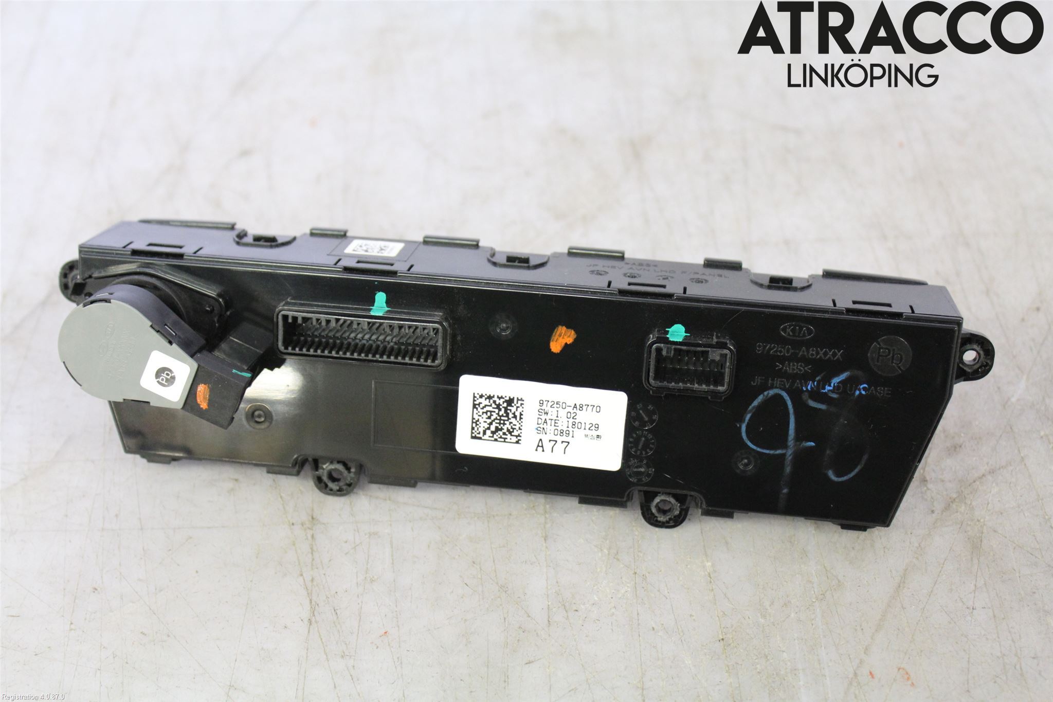 Kia OPTIMA 16-20 Varme Ac Betjening-Display