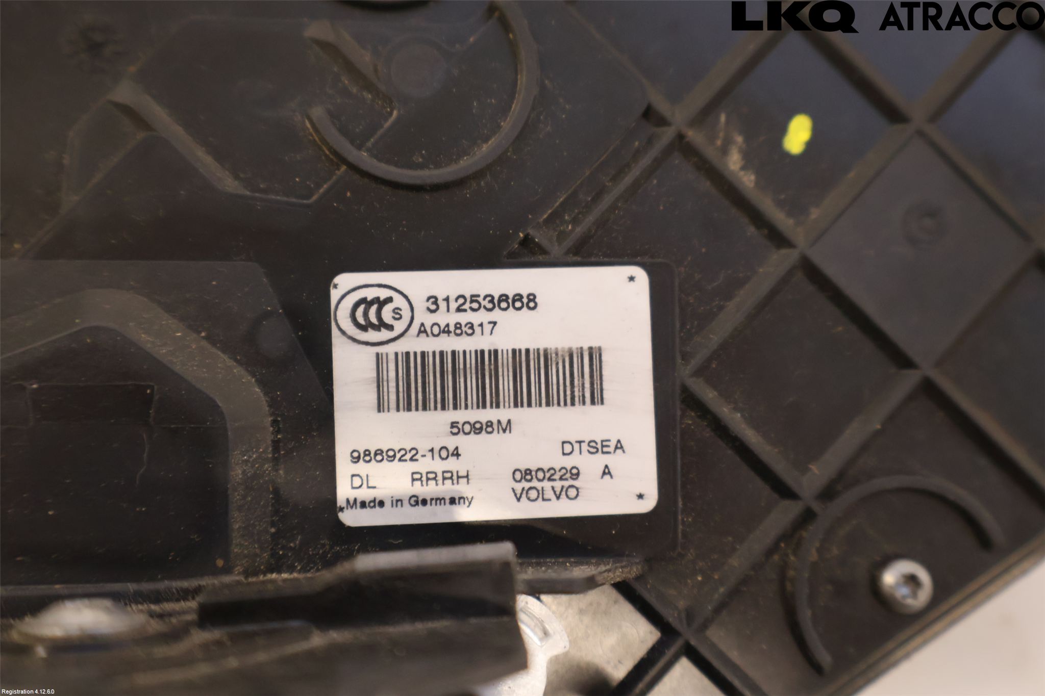 Volvo V70 08-13 Dørlås - Låsekasse