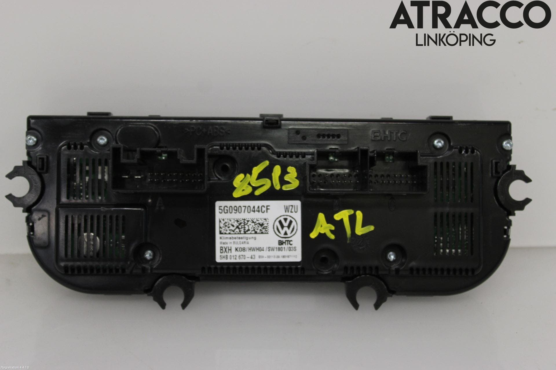 Volkswagen VW GOLF / E-GOLF VII 13-20 Varme Ac Betjening-Display