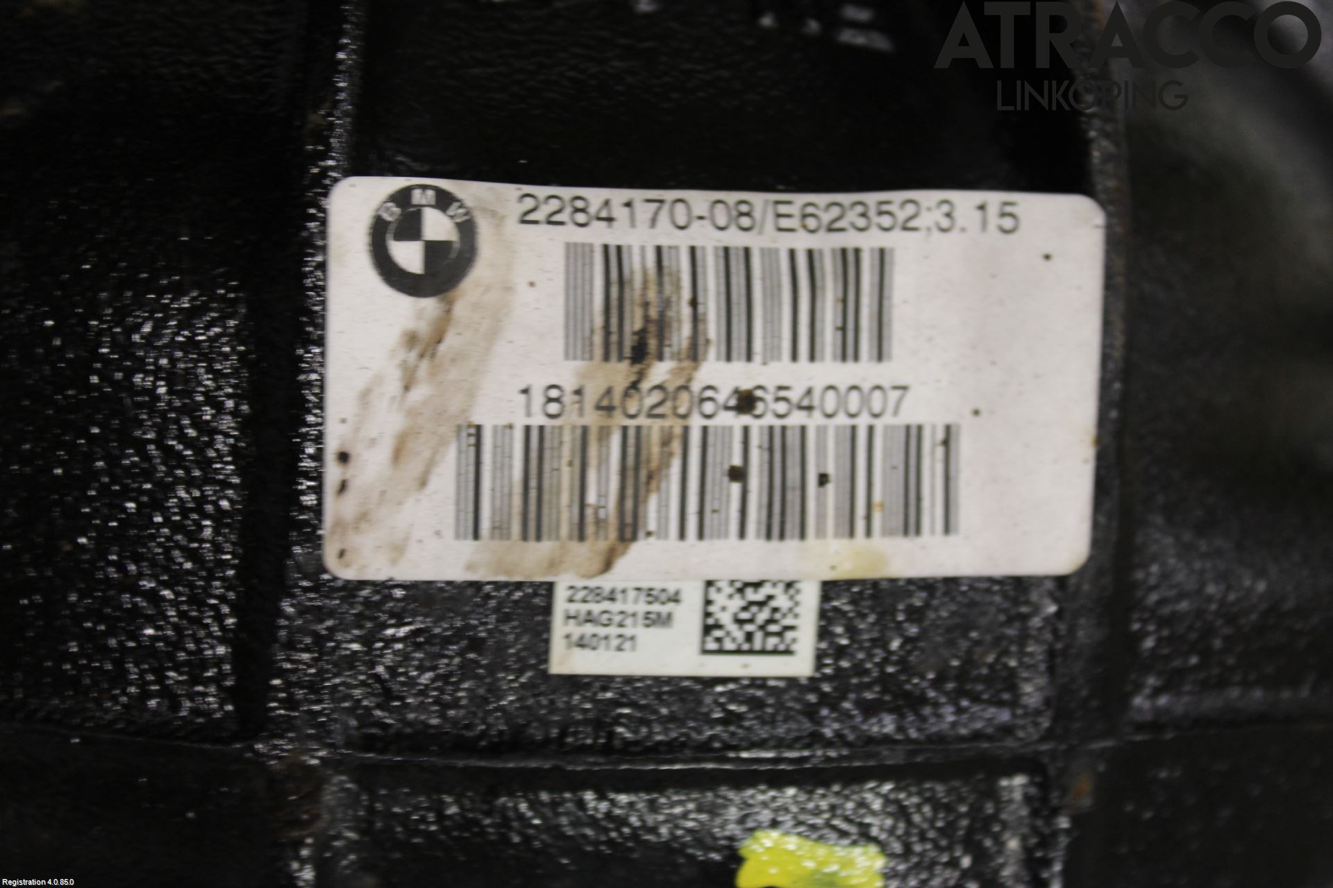 BMW 5 F10/F11/F18 09-17 Bakaksel Kardang Bak -Diff