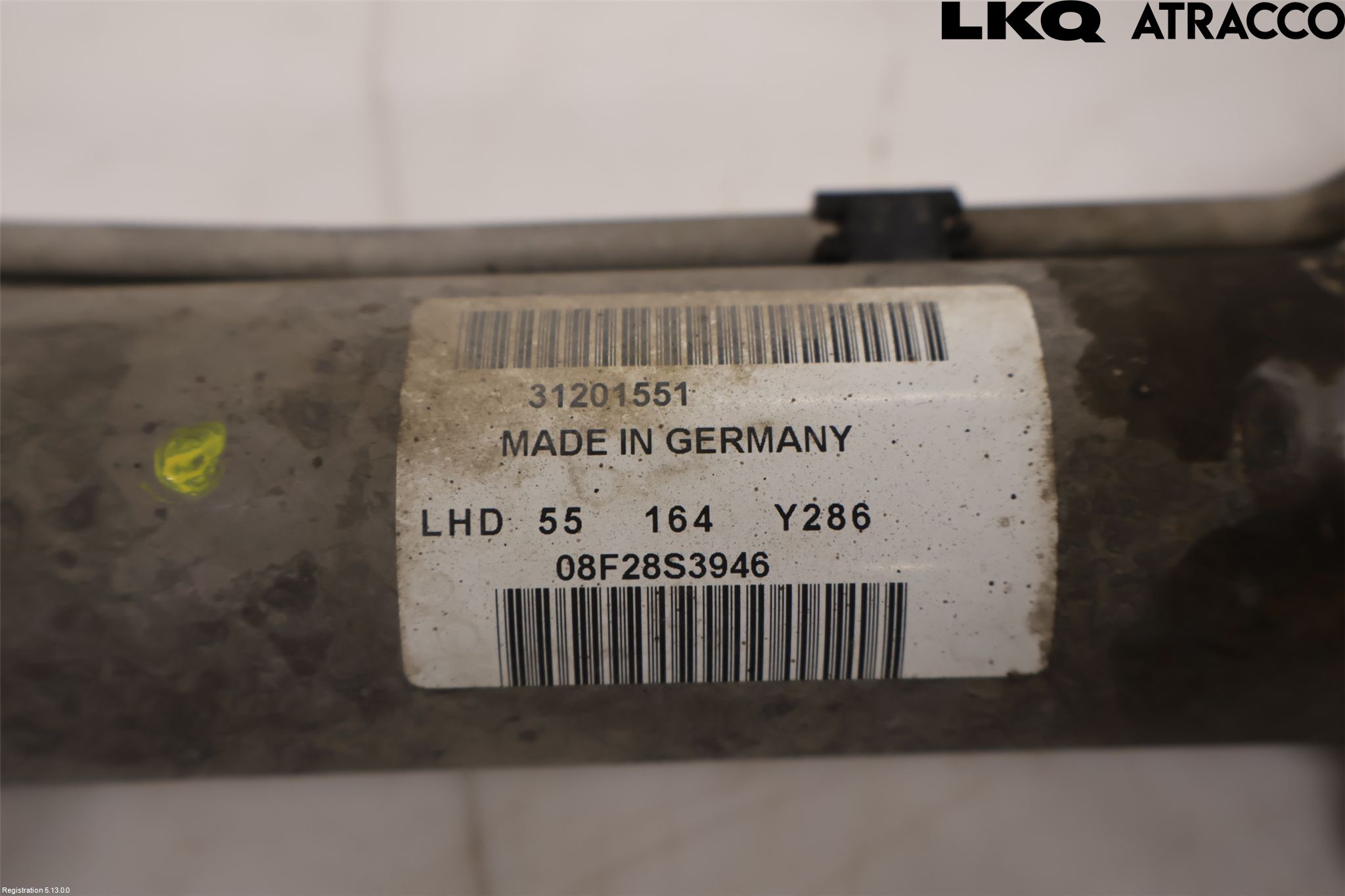 Volvo V70 08-13 Servo Snekke - Tannstang