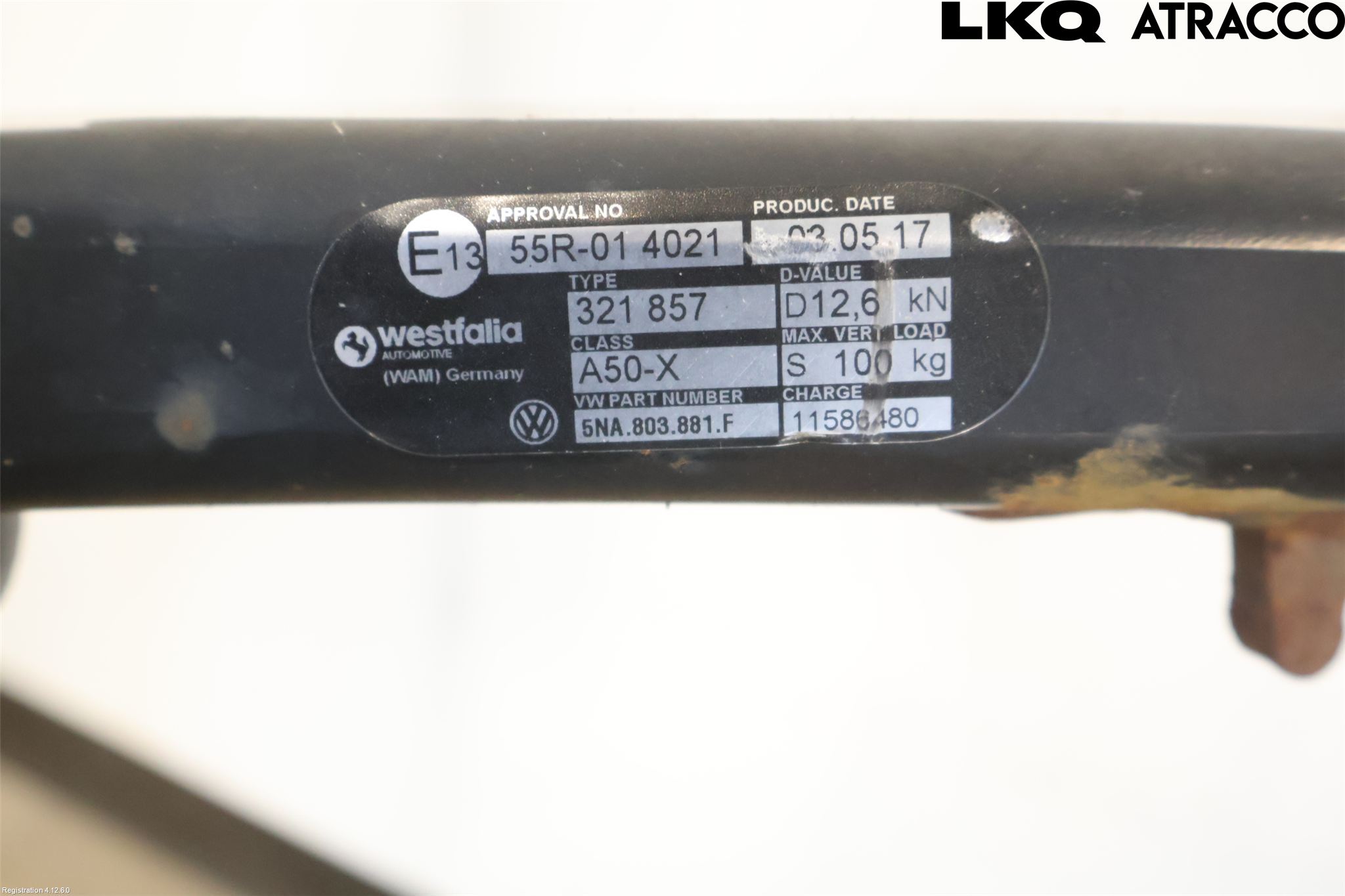 Volkswagen VW TIGUAN 16-24 Tilhengerfeste