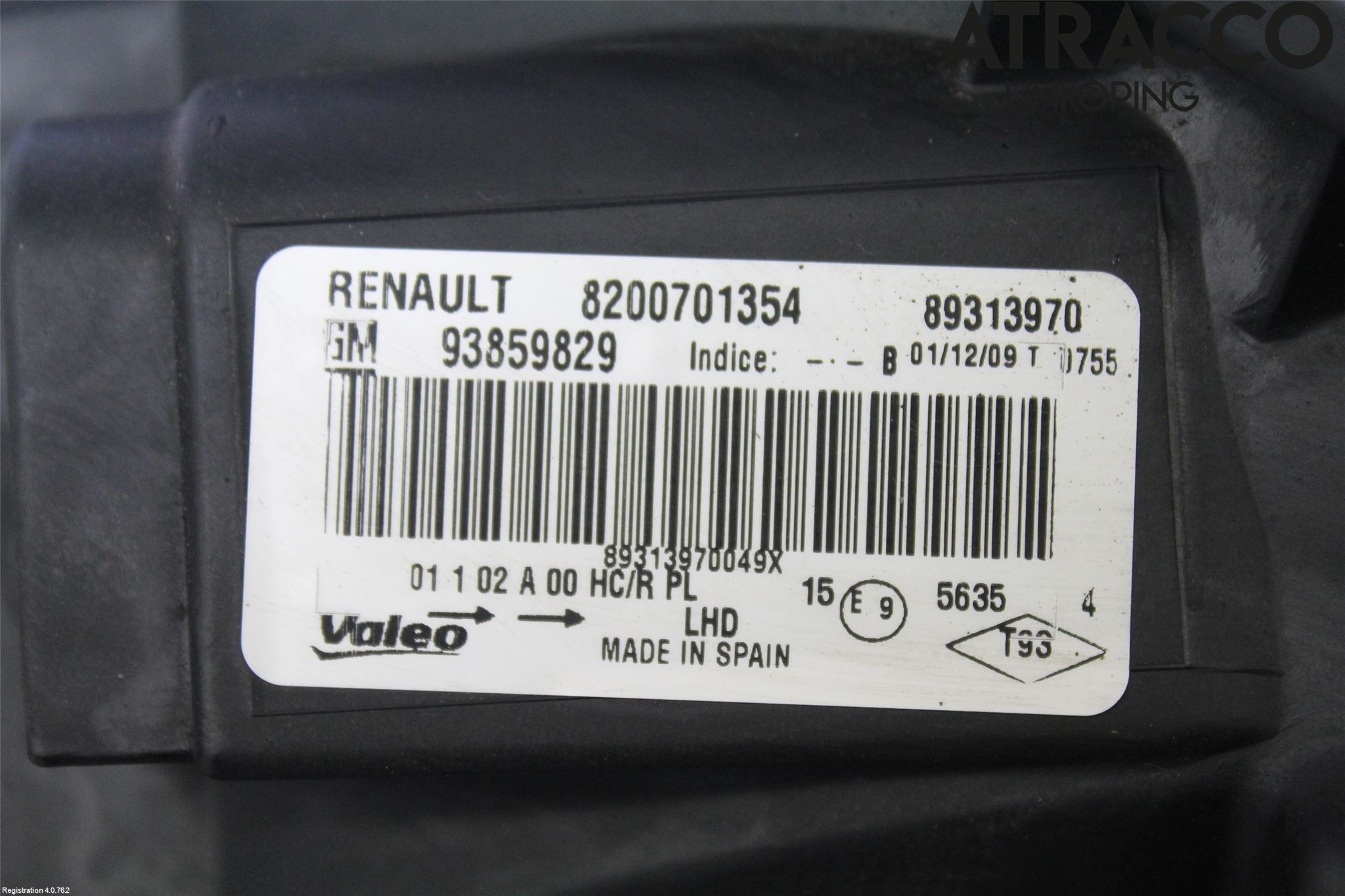 Renault TRAFIC   02-14 Frontlykt Venstre