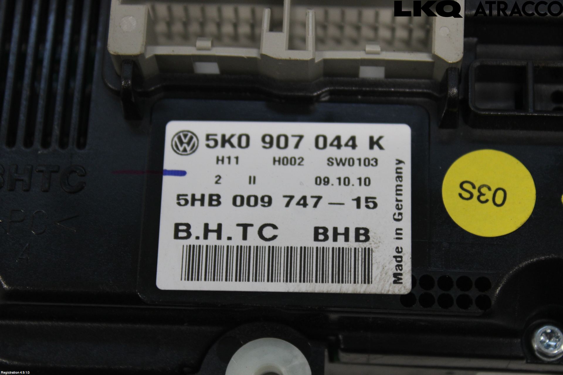 Volkswagen VW SHARAN 11- Varme Ac Betjening-Display