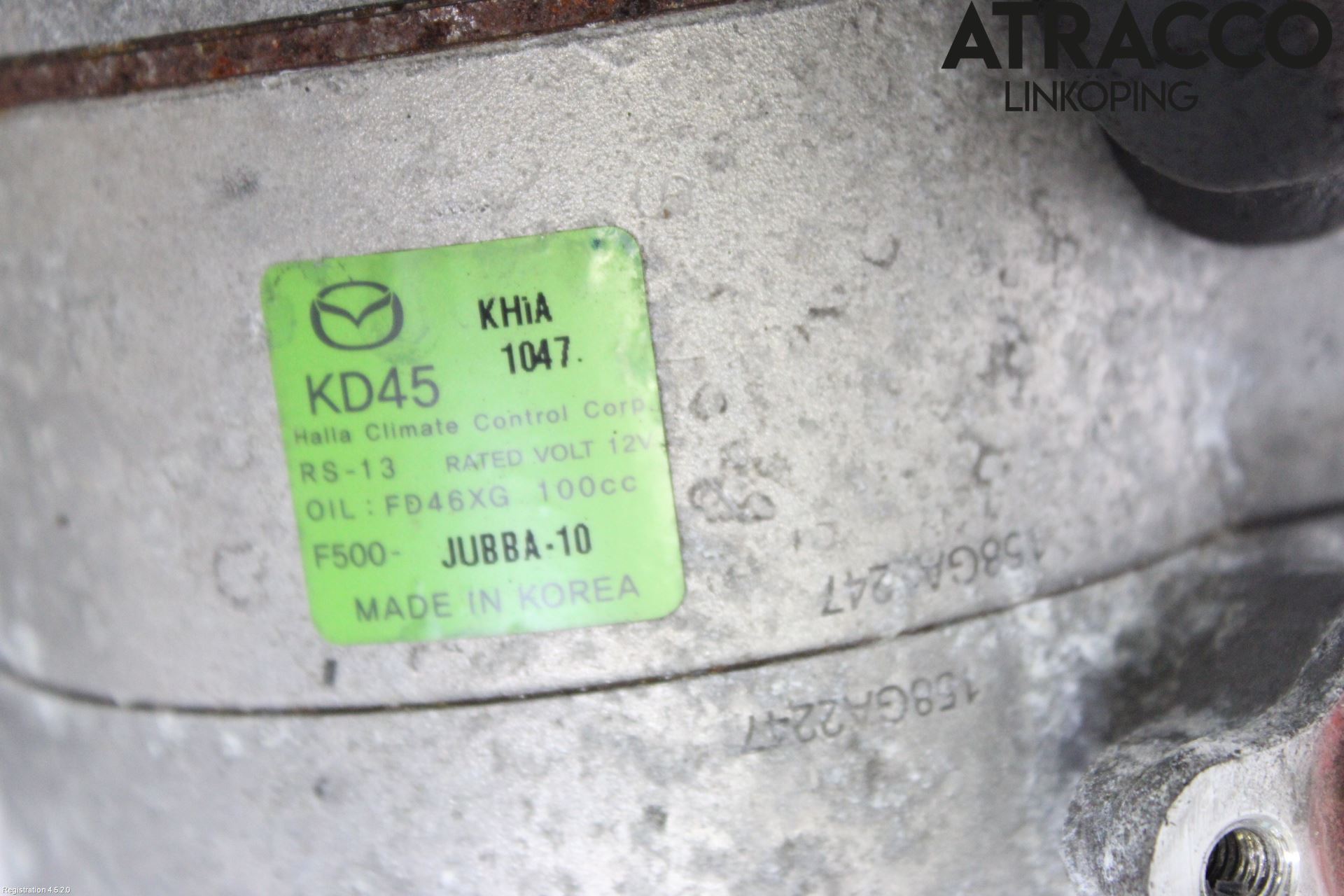 Mazda 3 III 14-19 Varme Ac Kompressor
