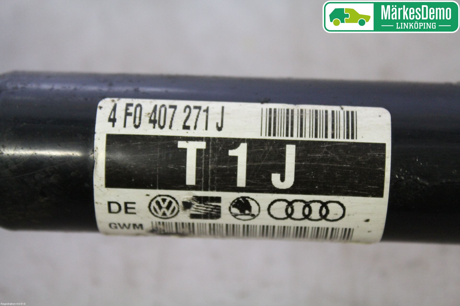 Audi ALLROAD 06-11 Drivaksel Foran Kompl Venstre