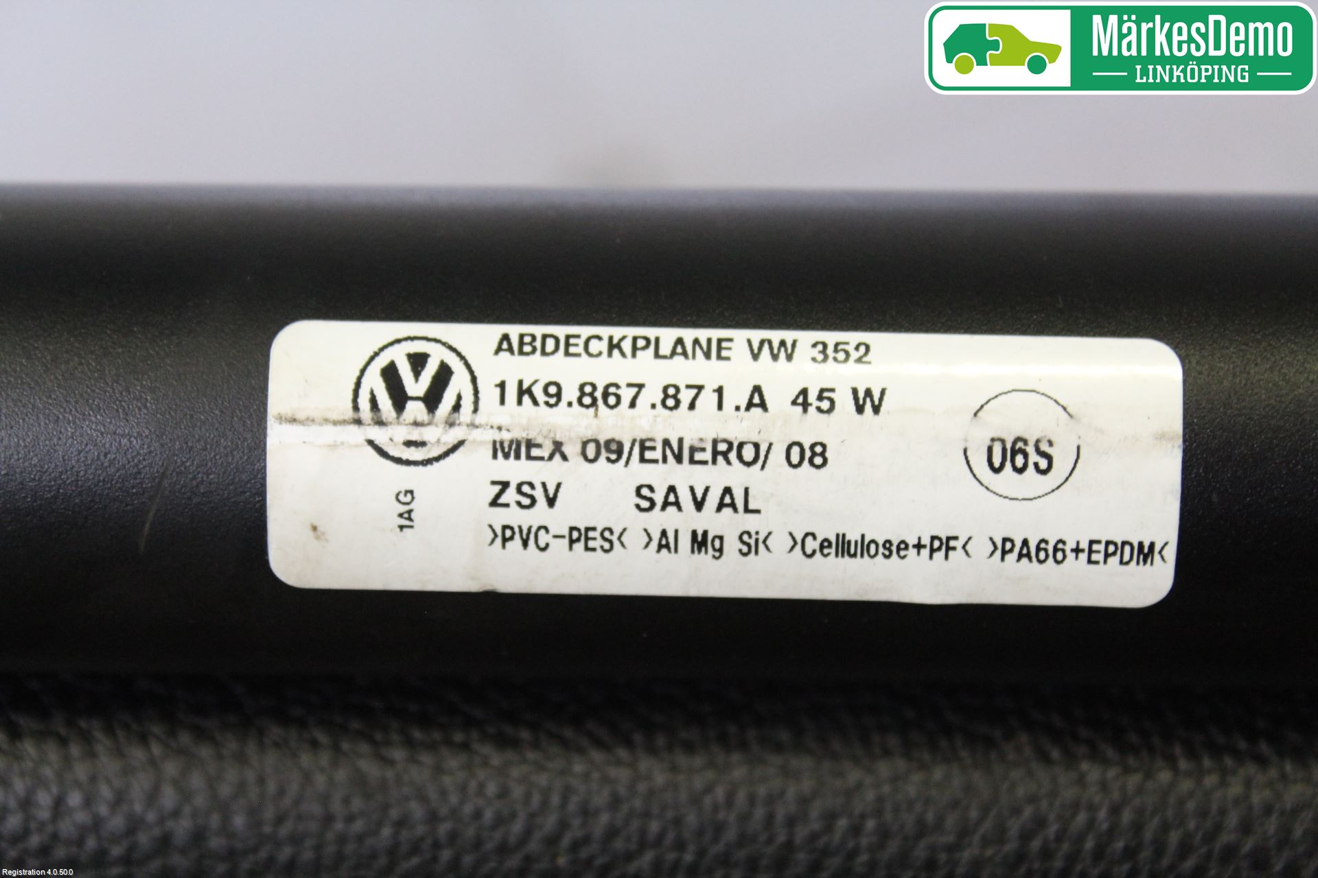 Volkswagen VW GOLF V 04-09 Innr Innsyn Beskytelse Stv