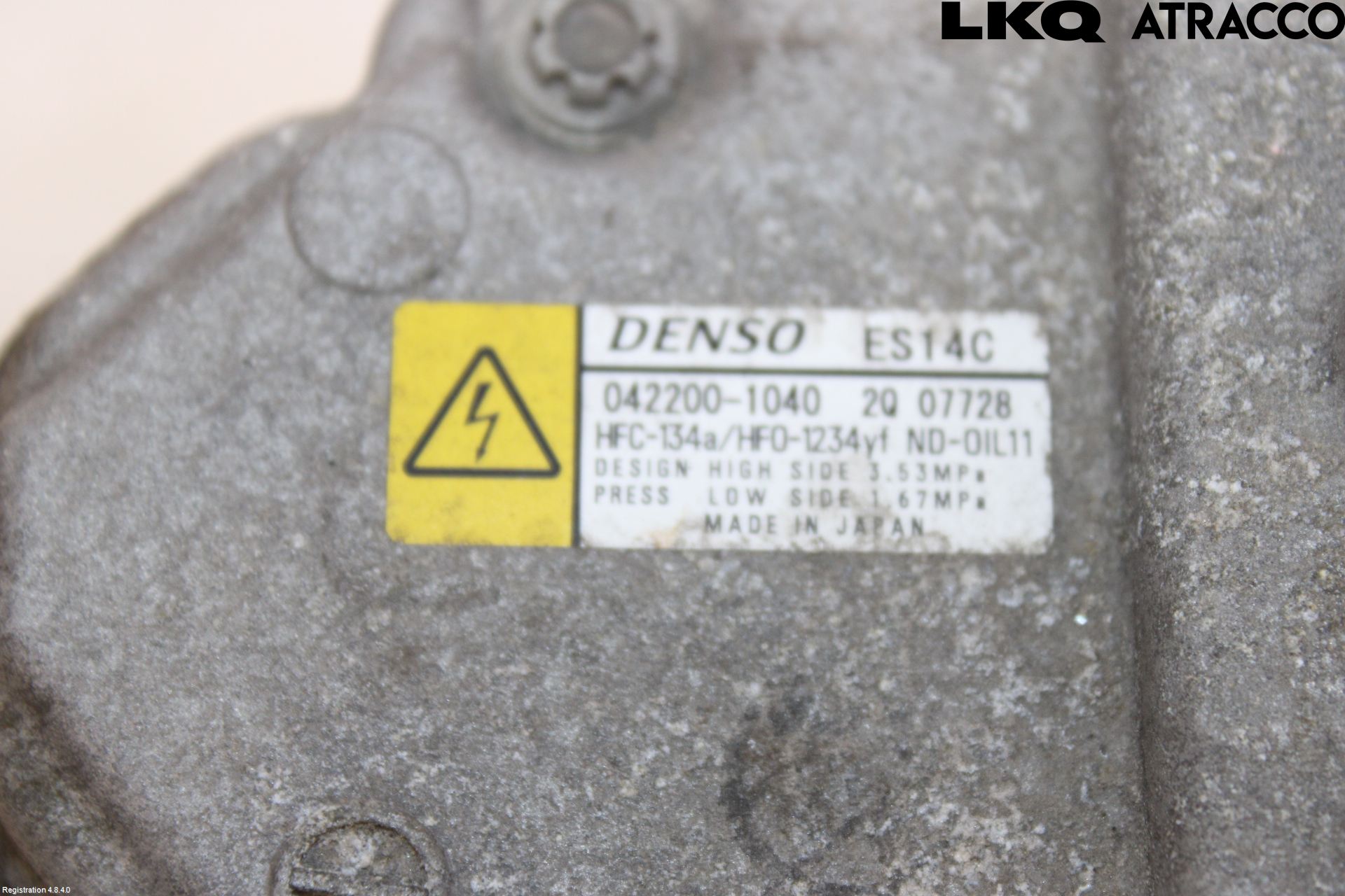 Toyota YARIS XP130 12-14 Varme Ac Kompressor