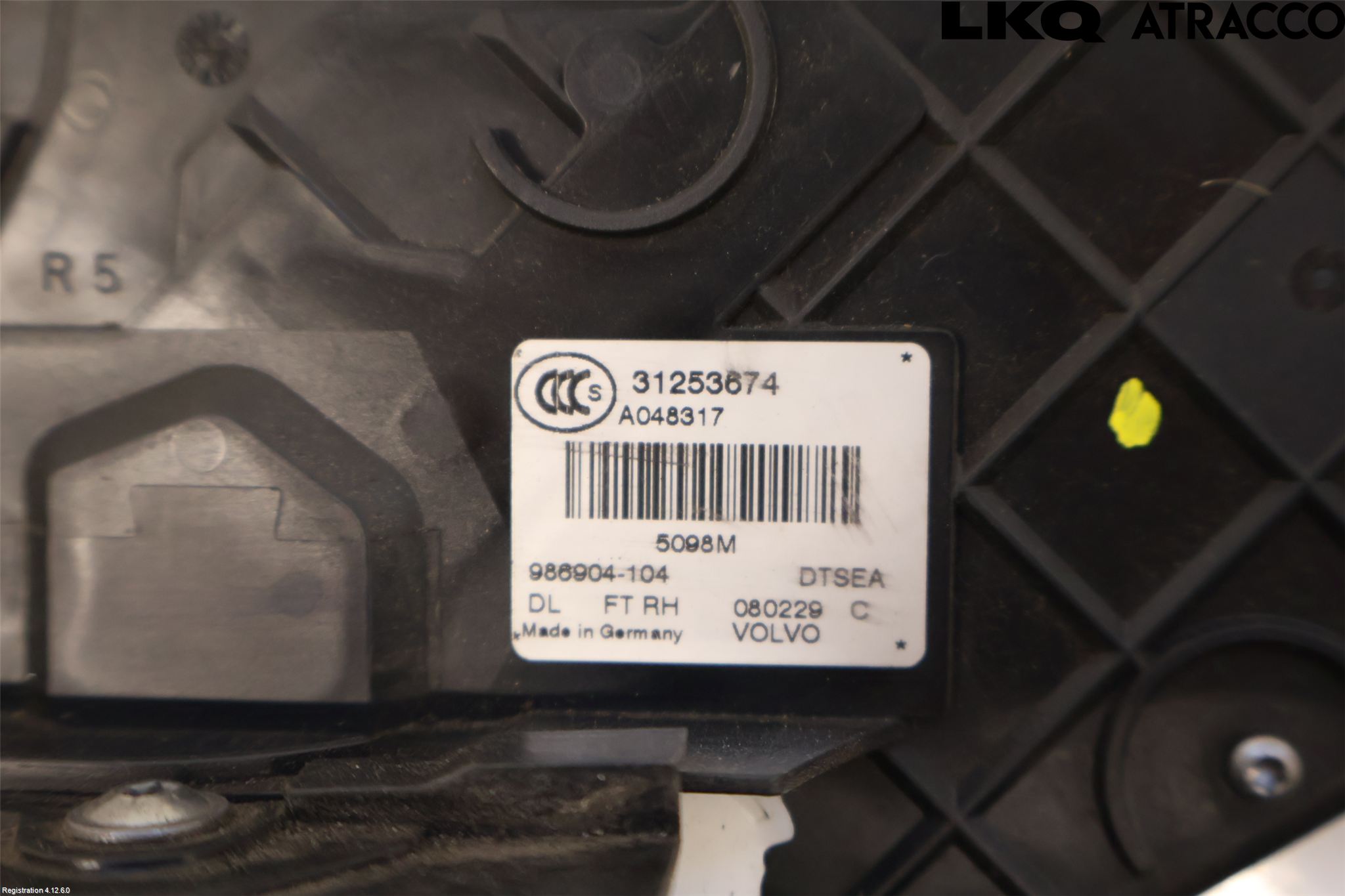 Volvo V70 08-13 Dørlås - Låsekasse