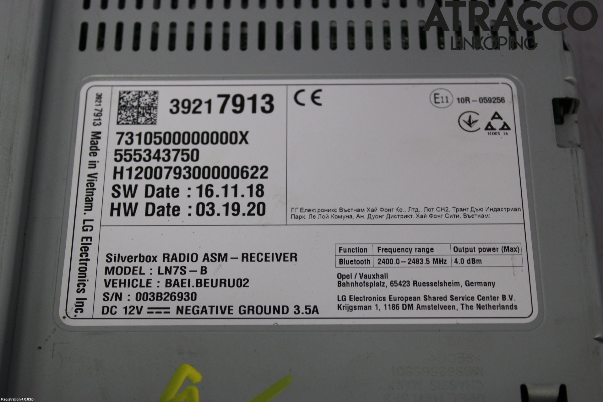 Opel ASTRA K 16-22 Stereo Forsterker