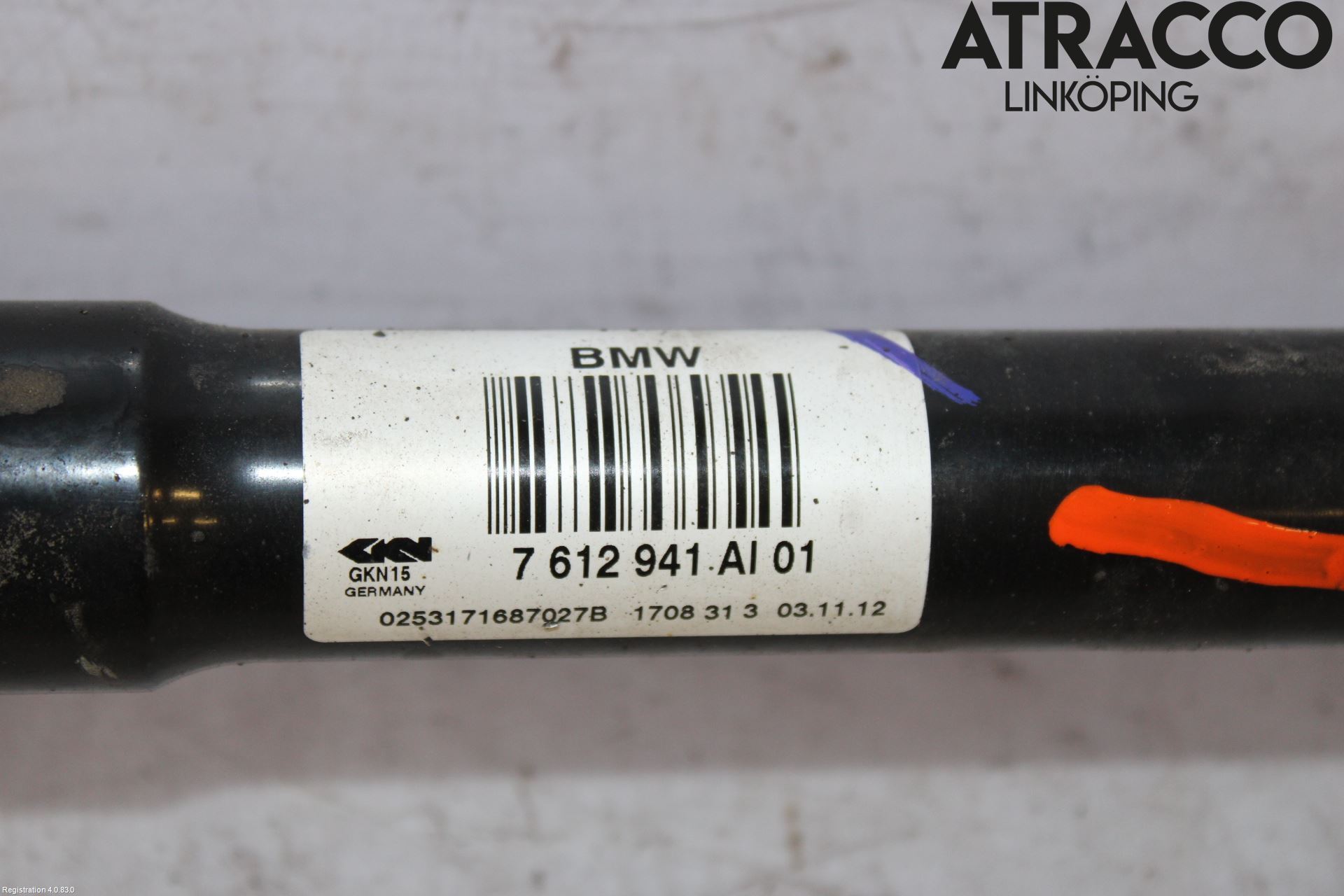 BMW 5 F10/F11/F18 09-17 Drivaksel Bak Kompl Venstre