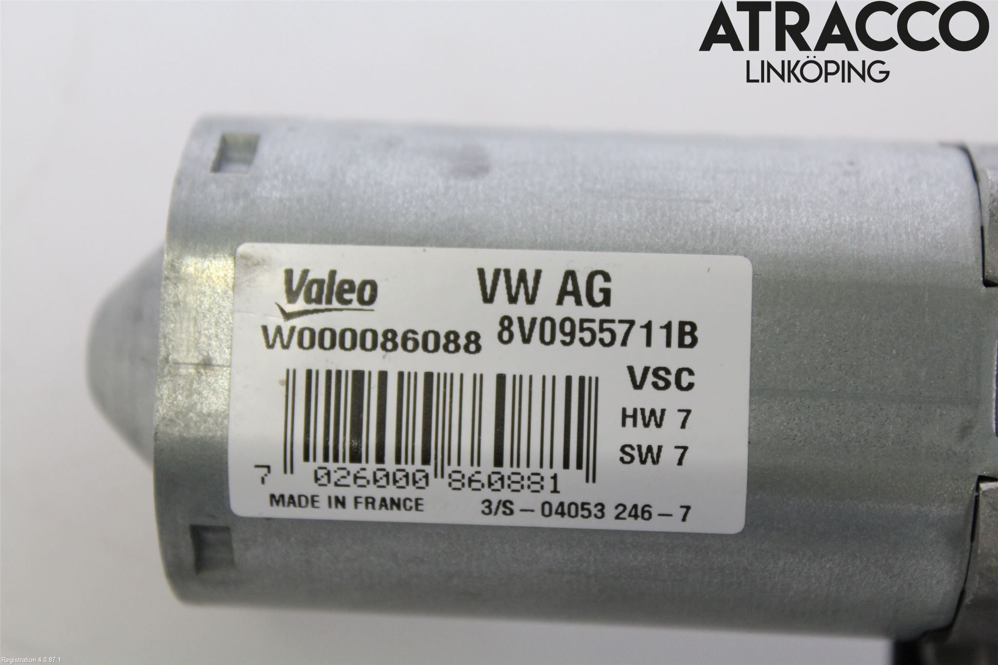 Audi A3/S3 8V 13-20 Viskermotor Bakluke