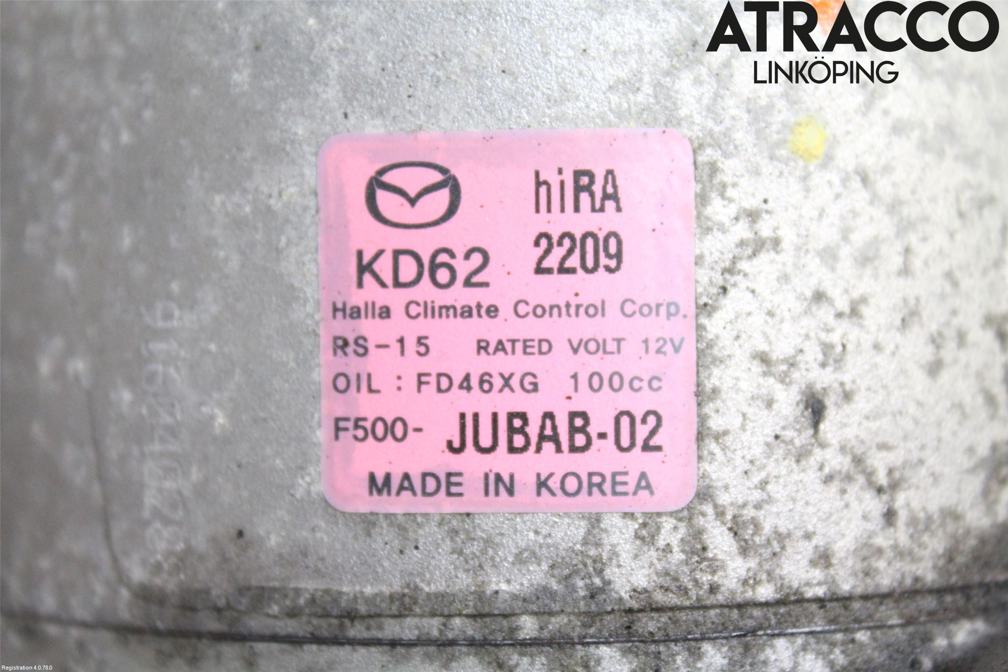 Mazda CX-5 12-17 Varme Ac Kompressor