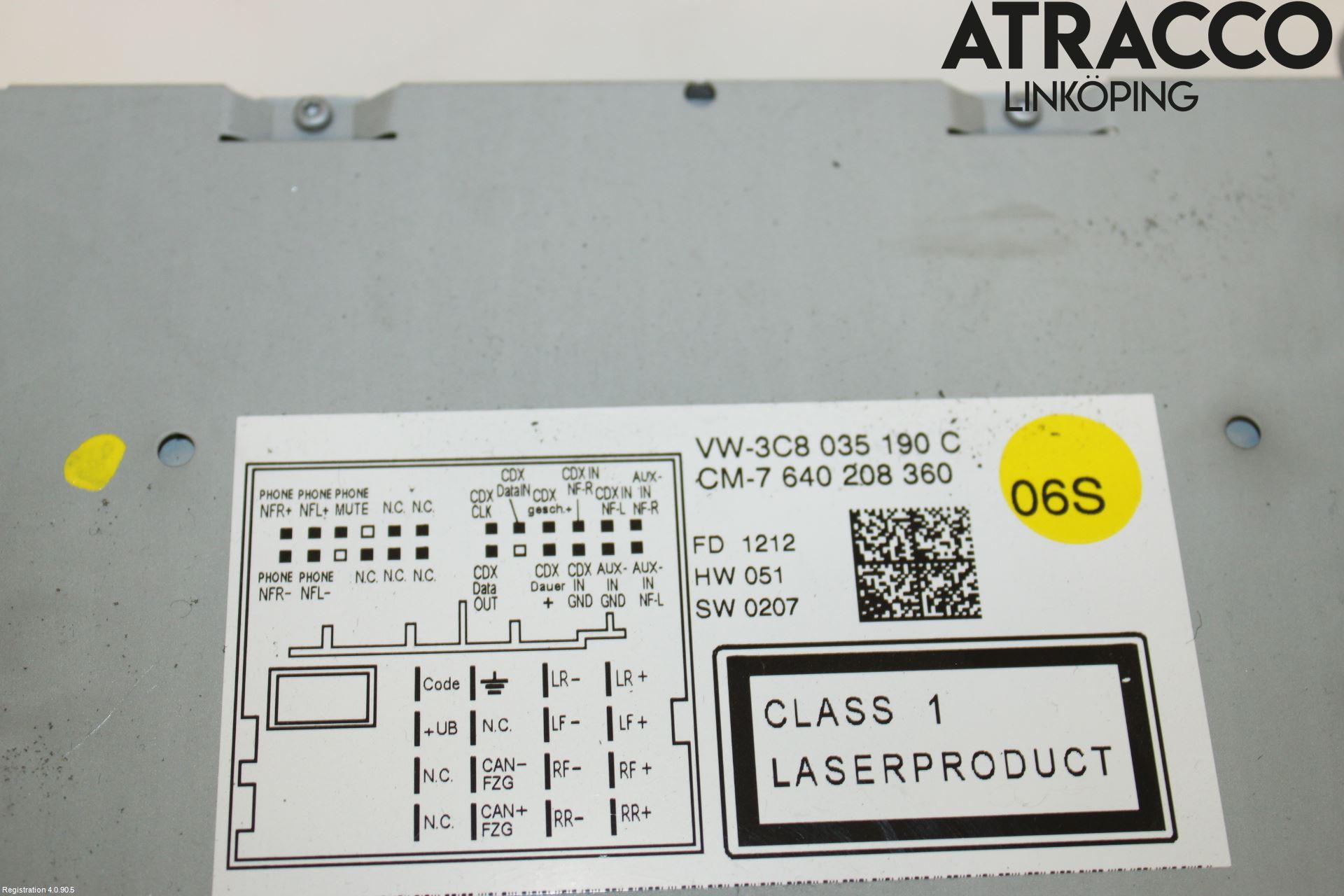 Volkswagen VW PASSAT 11-14 Stereo Radio Med Cd