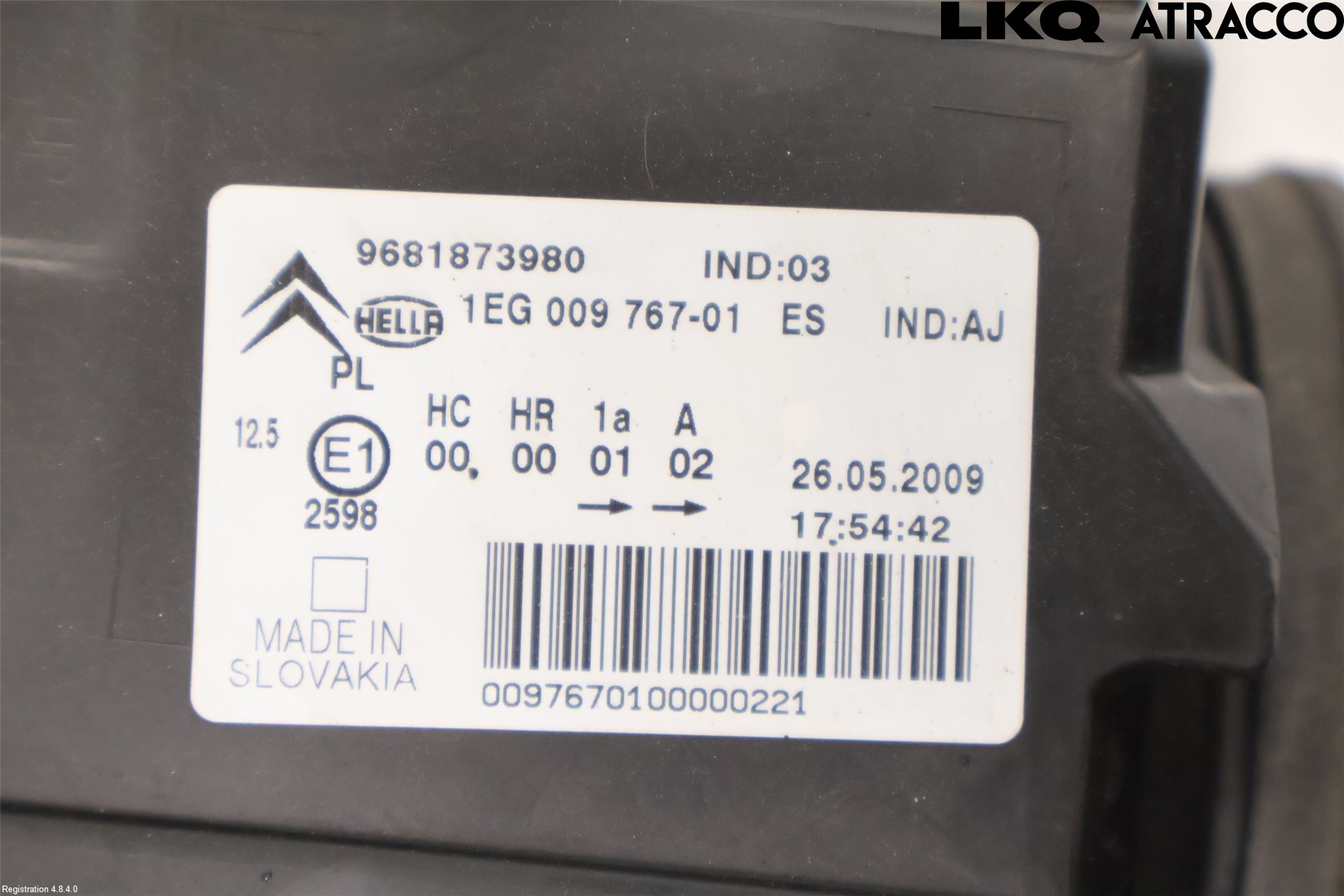 Citroen C3 PICASSO Frontlykt Venstre
