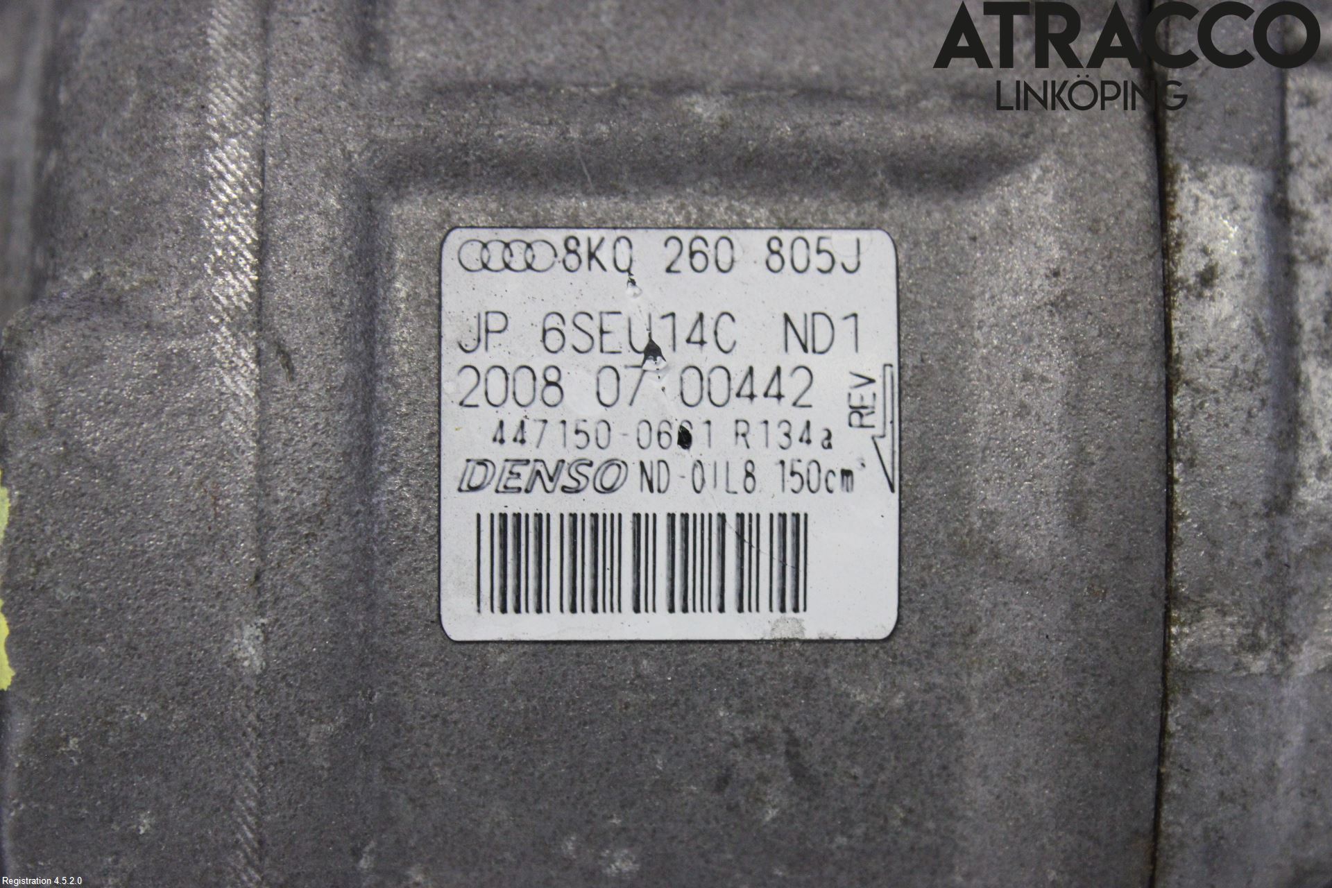 Audi A5 07-16 Varme Ac Kompressor