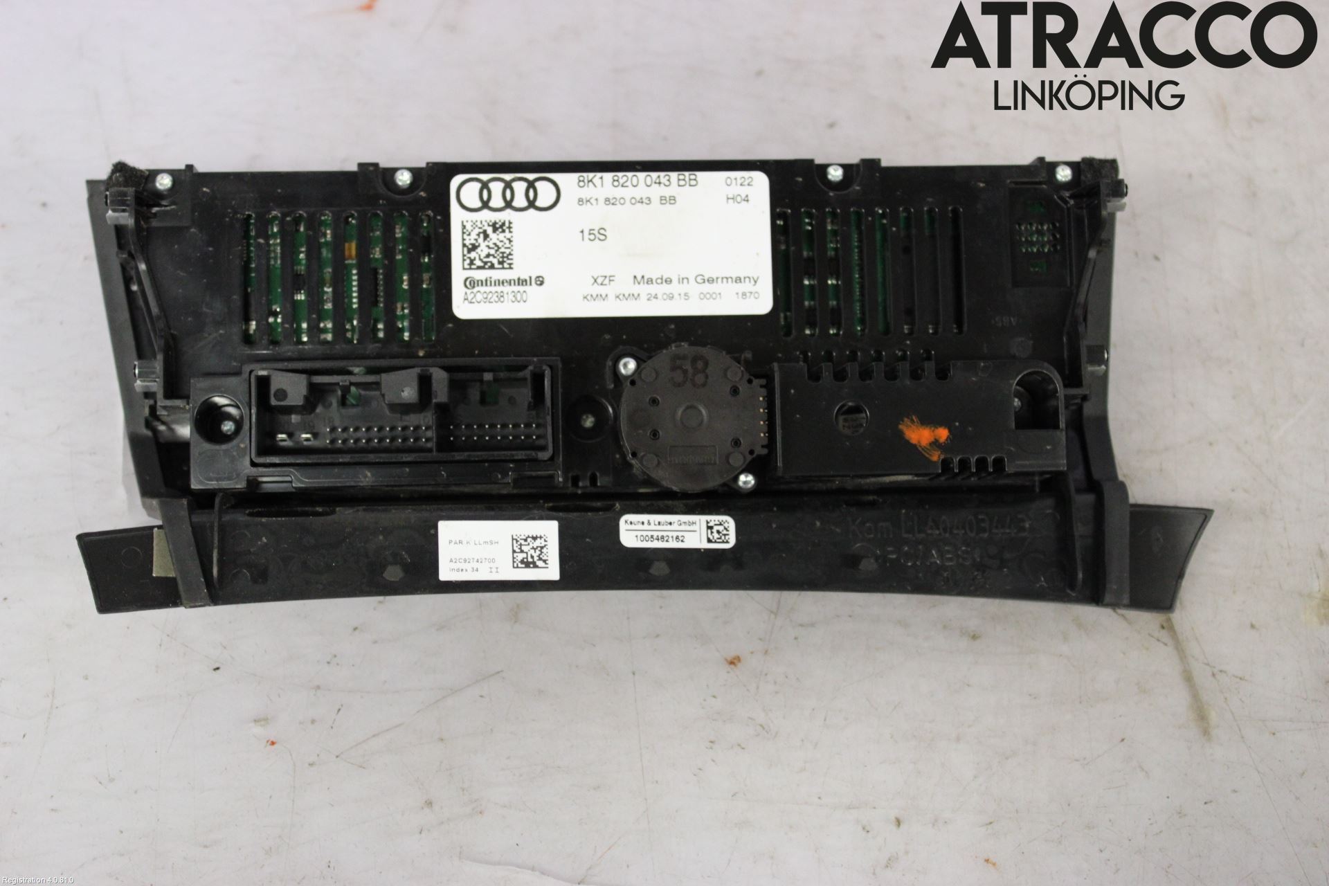 Audi Q5 09-16 Varme Ac Betjening-Display