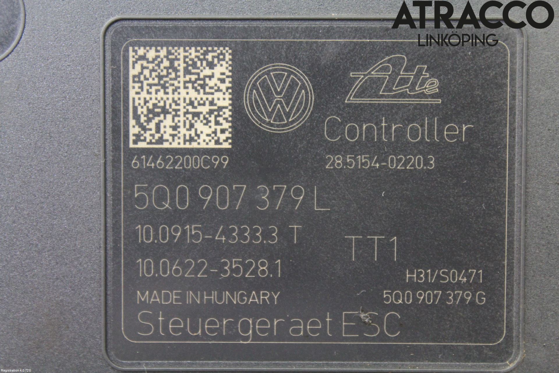 Volkswagen VW GOLF / E-GOLF VII 13-20 Abs Hydraulikkaggregat