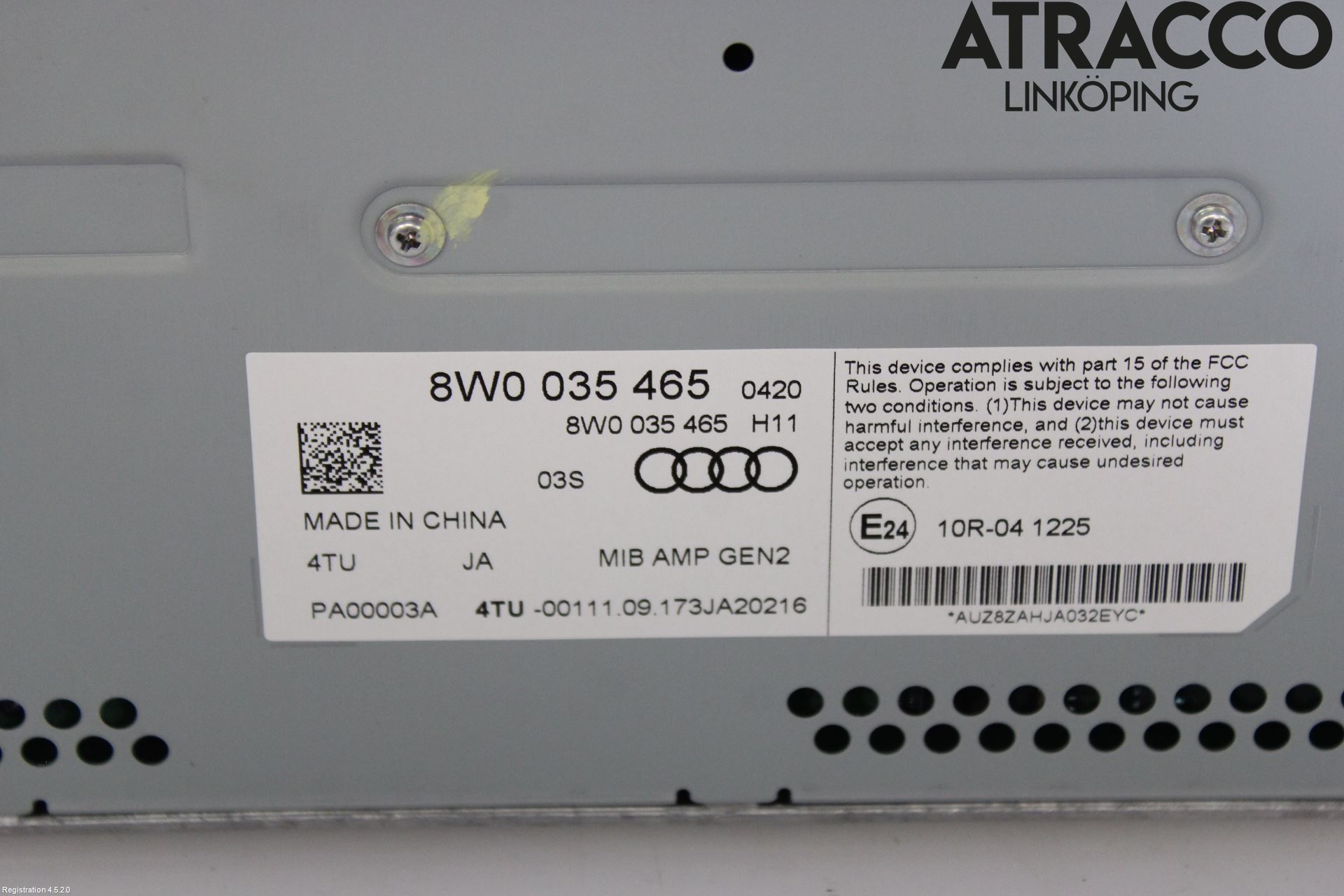 Audi A4/S4 B9 16-19 Stereo Forsterker