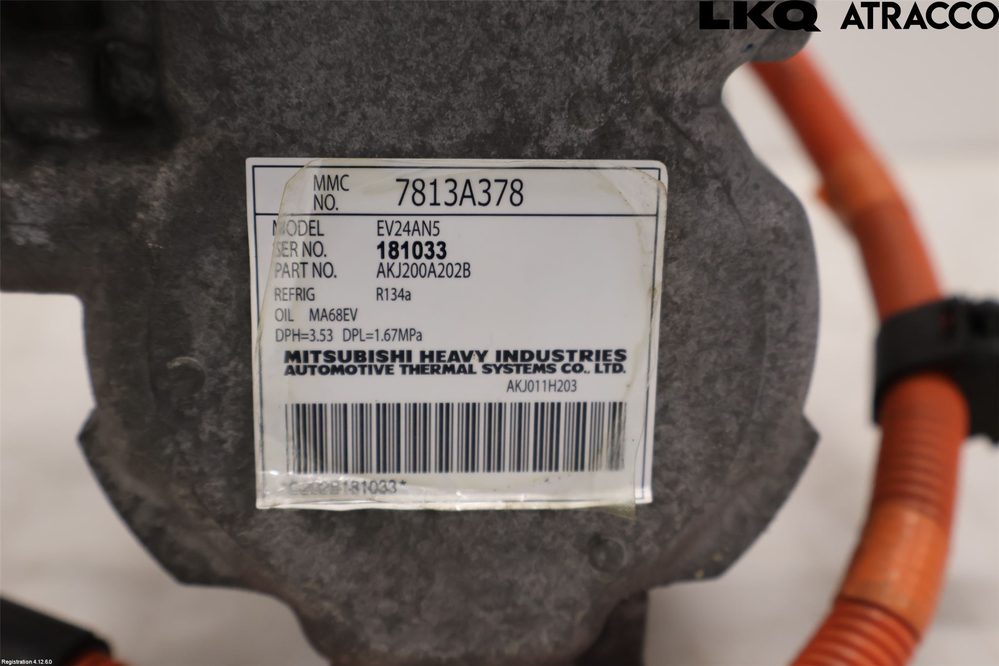 Mitsubishi OUTLANDER 13-21 Varme Ac Kompressor