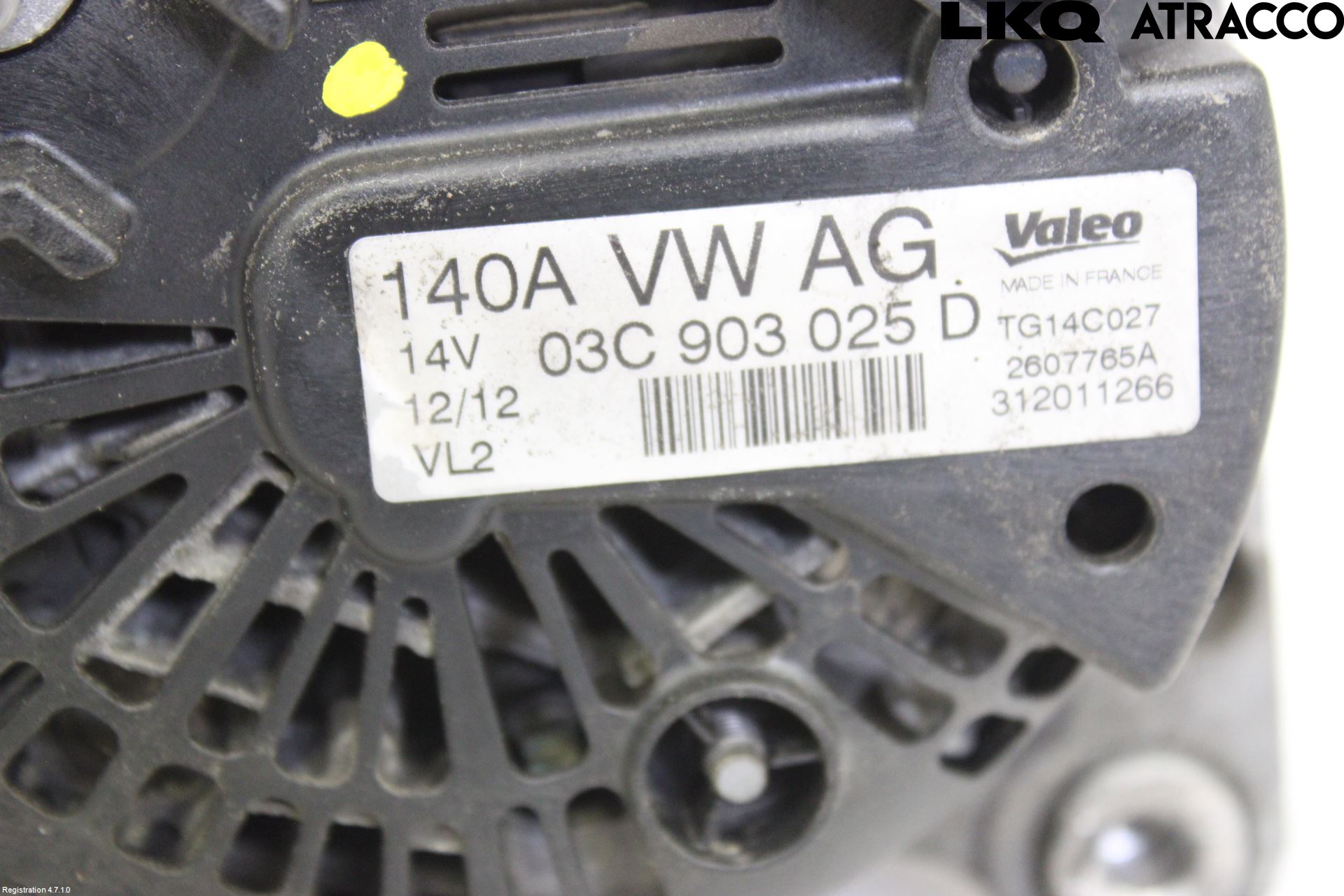 Volkswagen VW GOLF VI 09-13 Dynamo