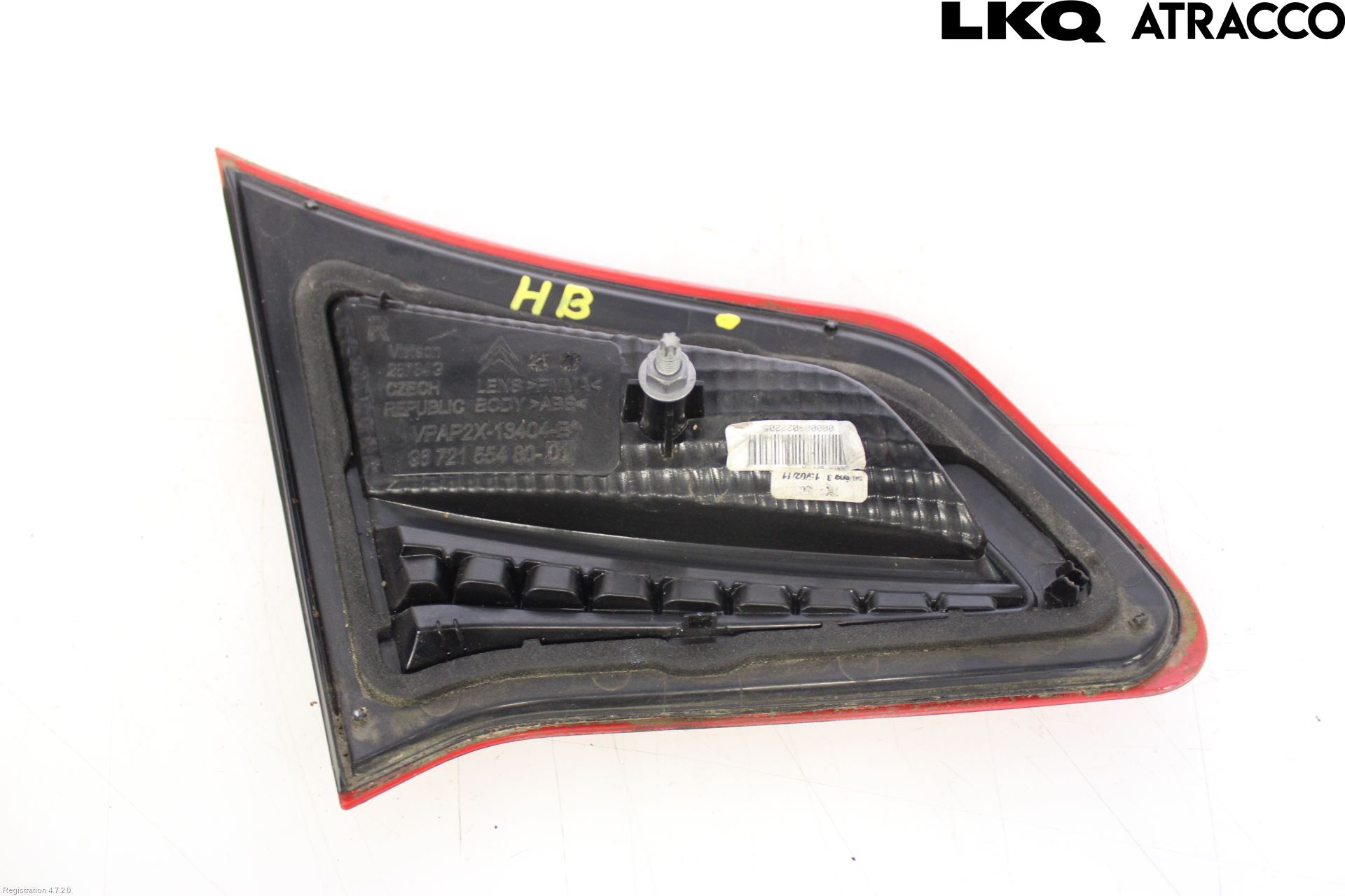 Citroen C4 II 11-18 Baklykt Høyre  På Luke(Indre)