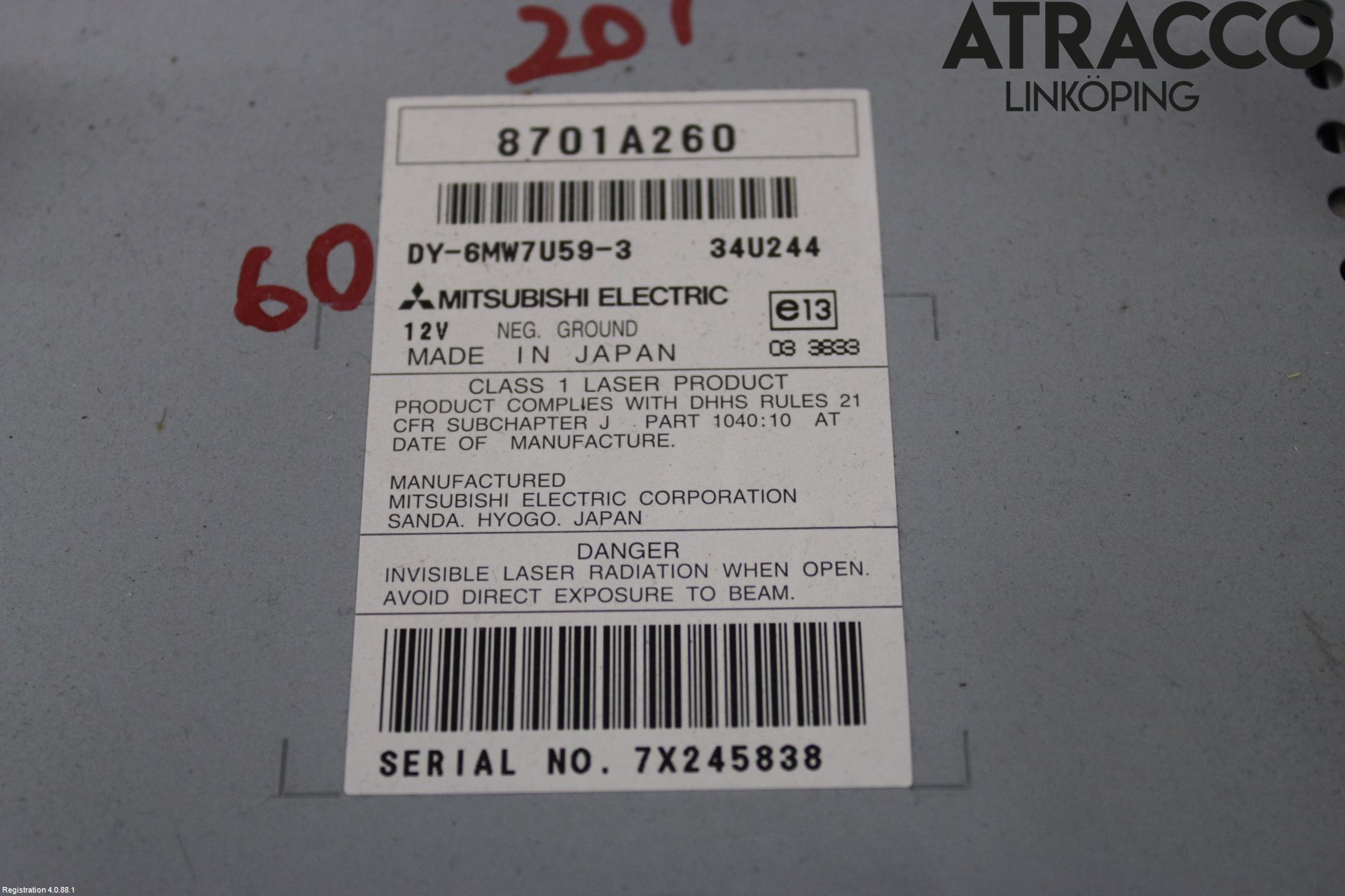 Mitsubishi OUTLANDER 07-12 Stereo Radio Med Cd