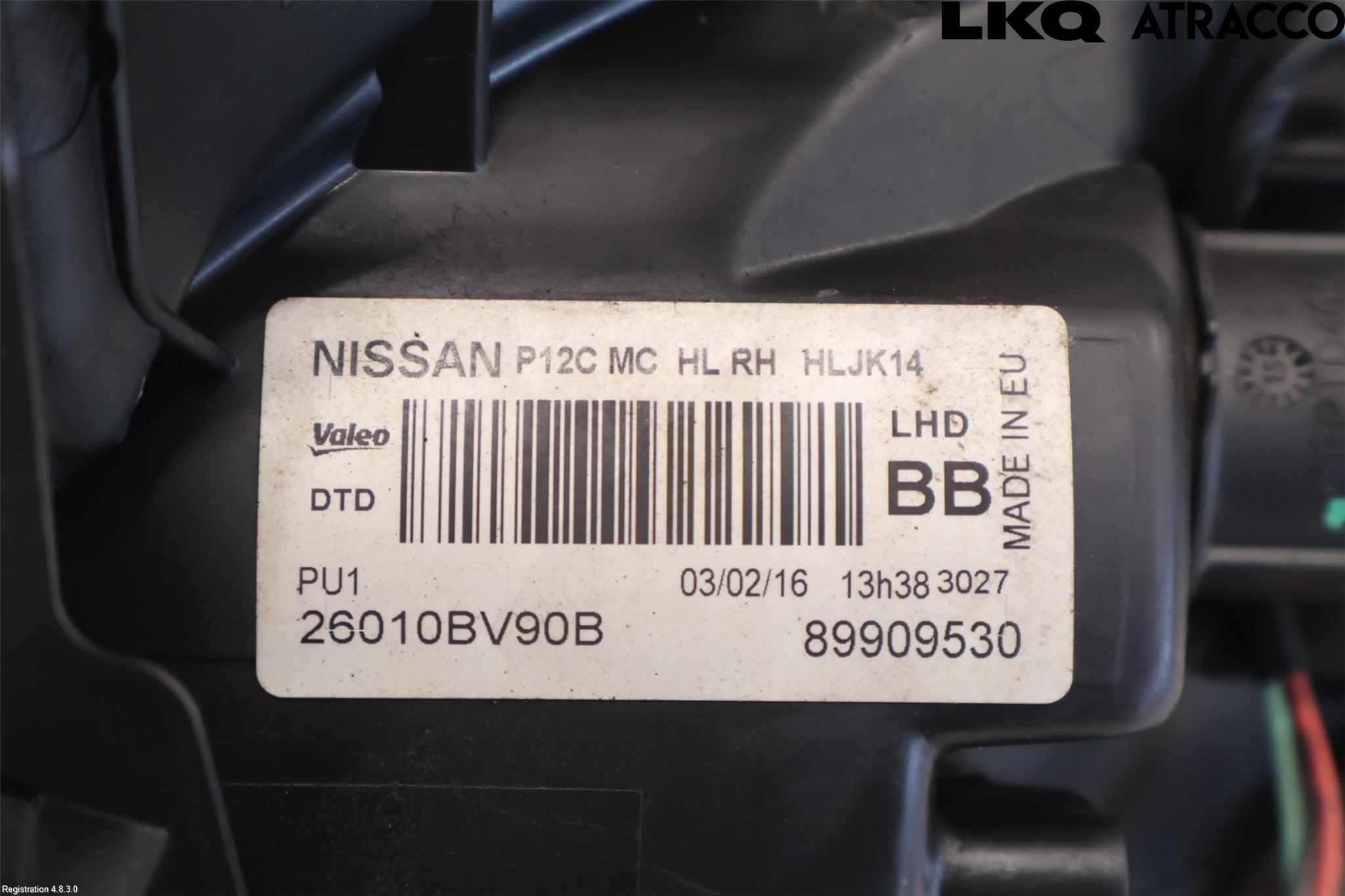 Nissan JUKE 14-19 Frontlykt Høyre