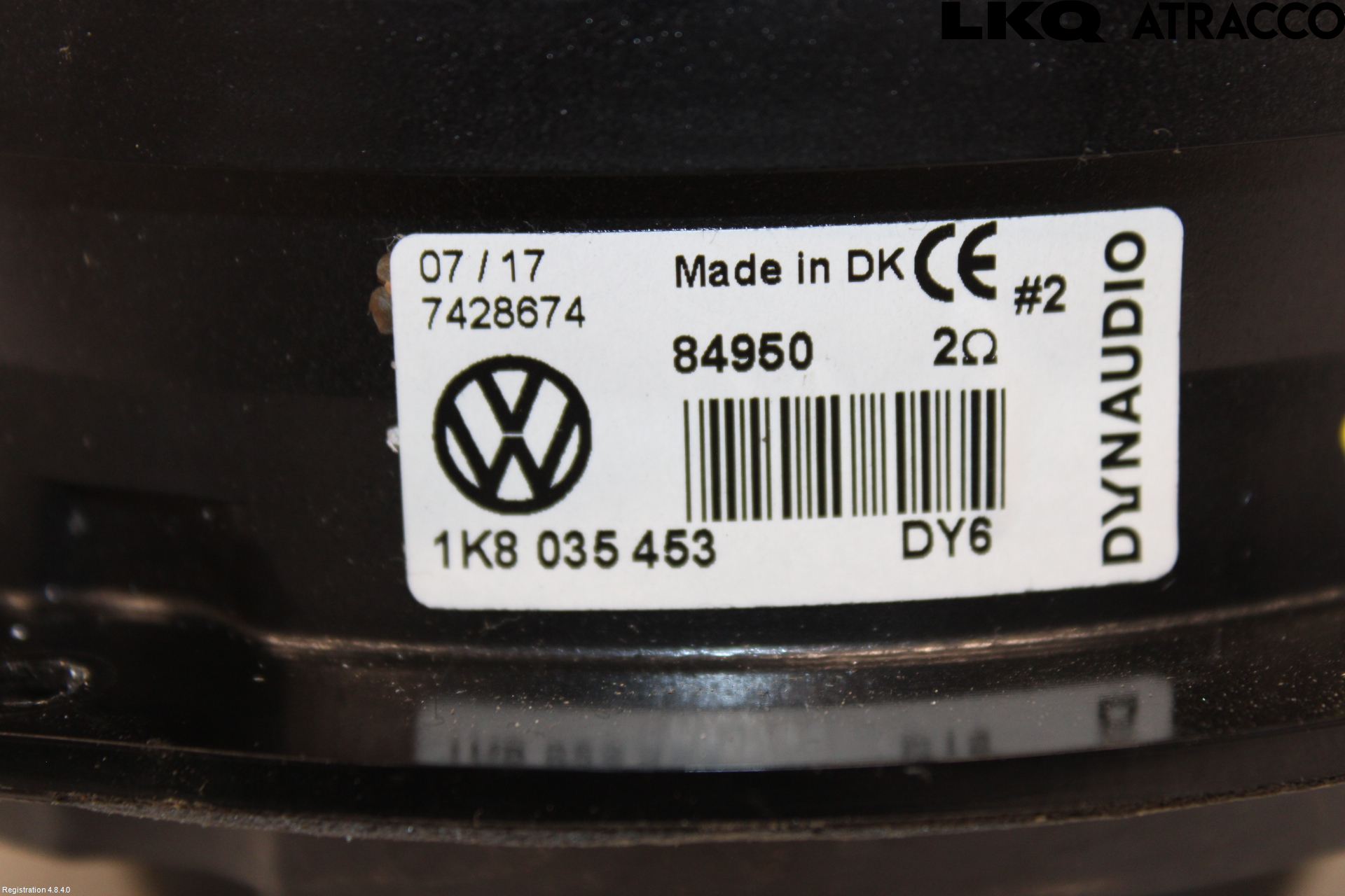 Volkswagen VW GOLF / E-GOLF VII 13-20 Innr Høyttaler