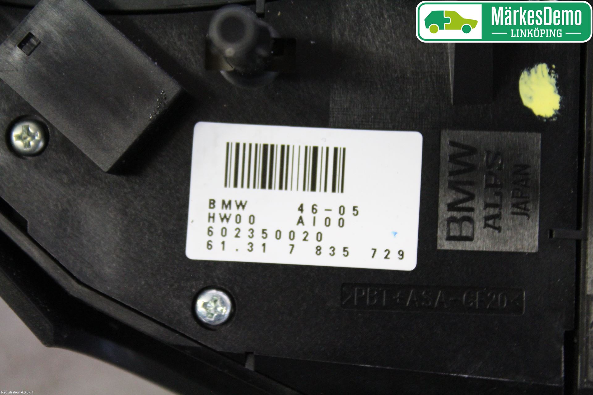 BMW 6 E63/64    02-10 Bryter Ratt Radio-Stereo
