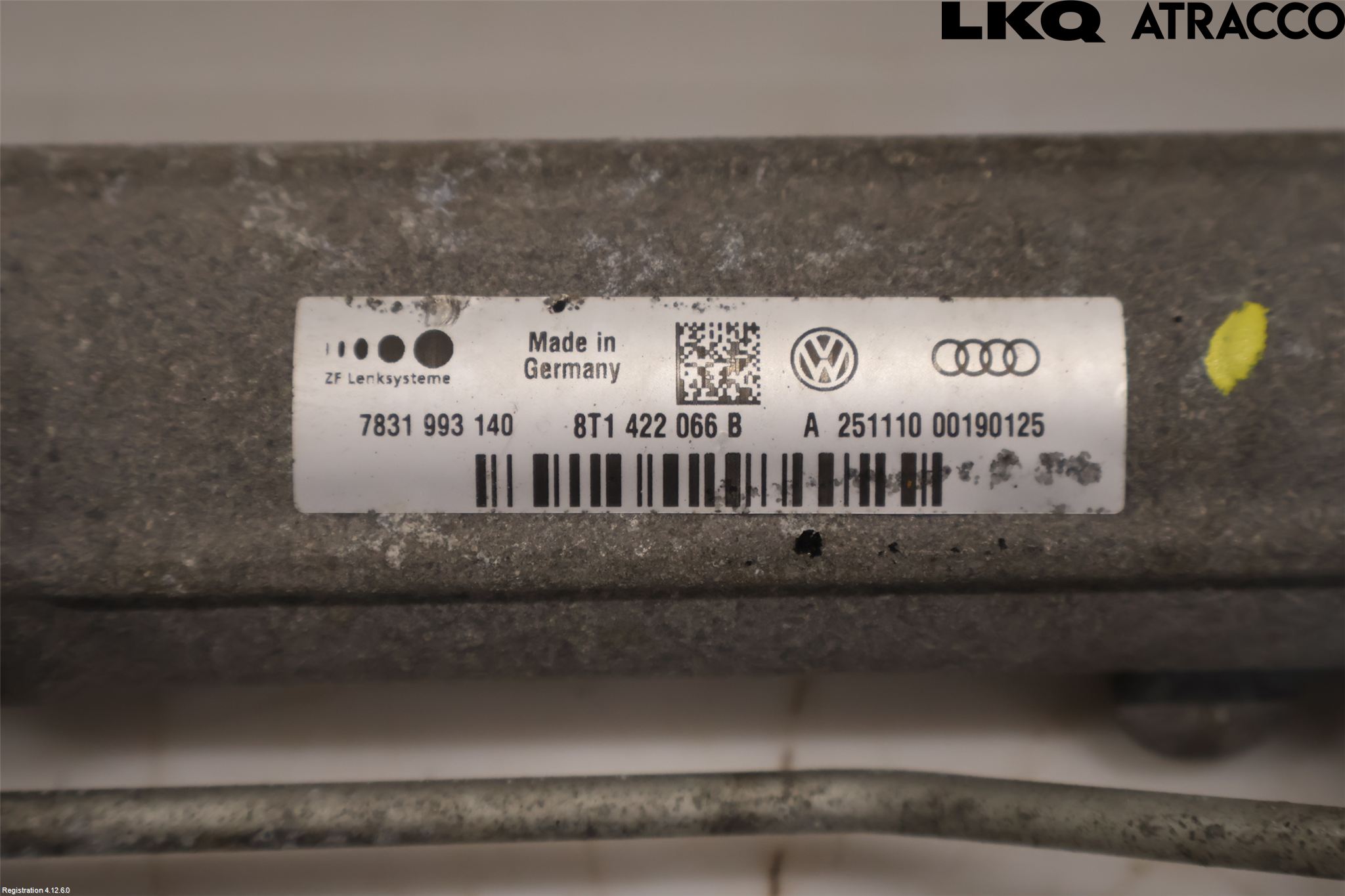 Audi A5 07-16 Servo Snekke - Tannstang