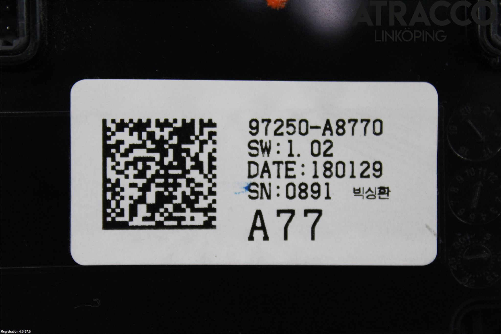Kia OPTIMA 16-20 Varme Ac Betjening-Display