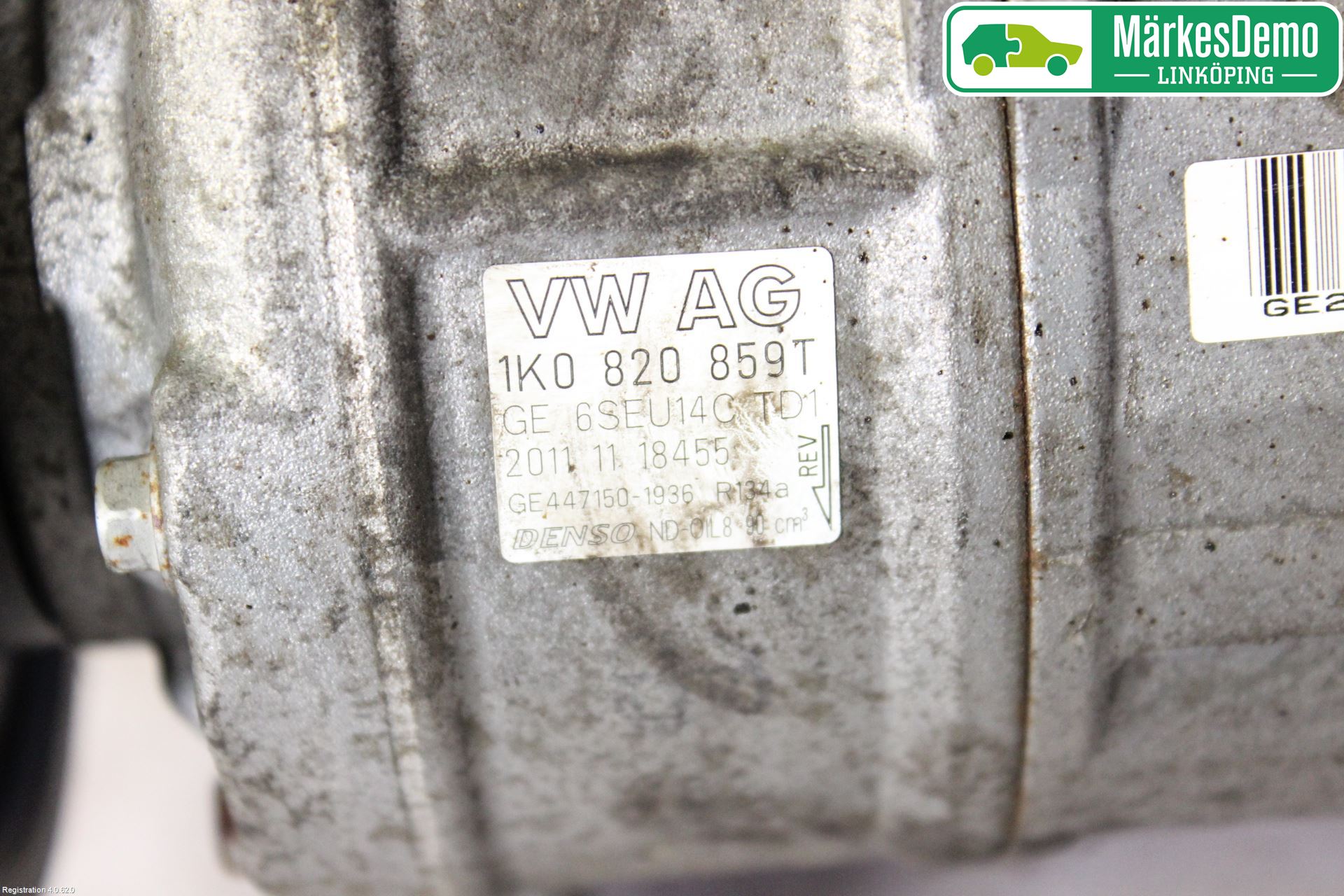 Volkswagen VW PASSAT 11-14 Varme Ac Kompressor