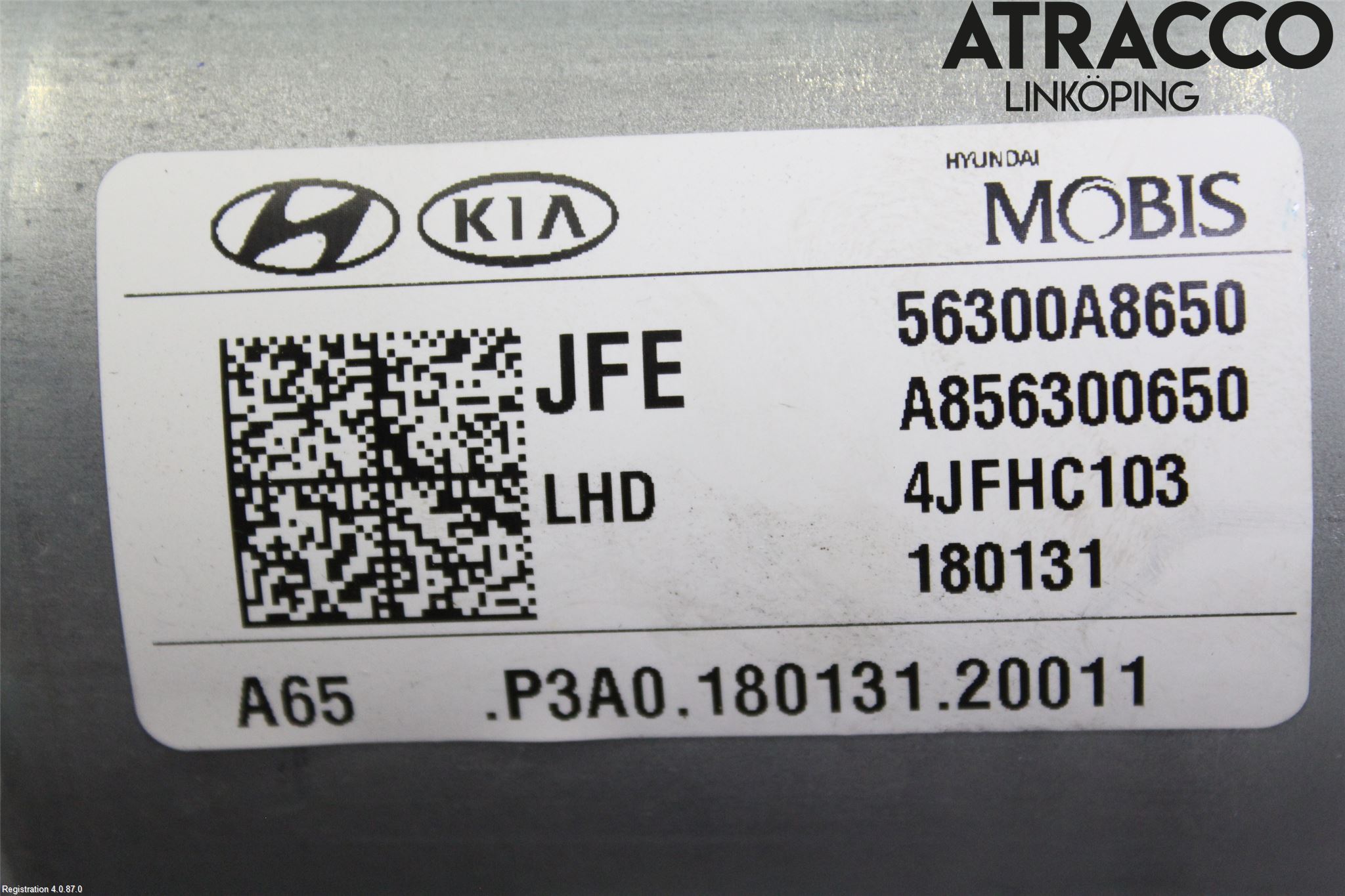 Kia OPTIMA 16-20 Rattakselaggregat Innebygd Servo